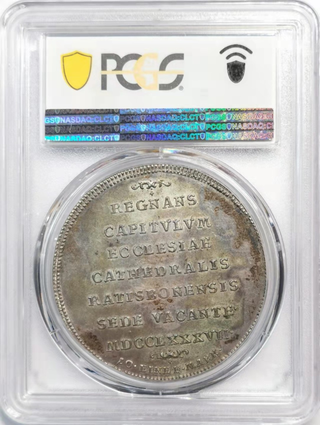 凡希社世界钱币微拍第一百九十一期 稀！1787KB雷根斯堡主教区缺位泰勒大银PCGS-AU58稀少一年型！