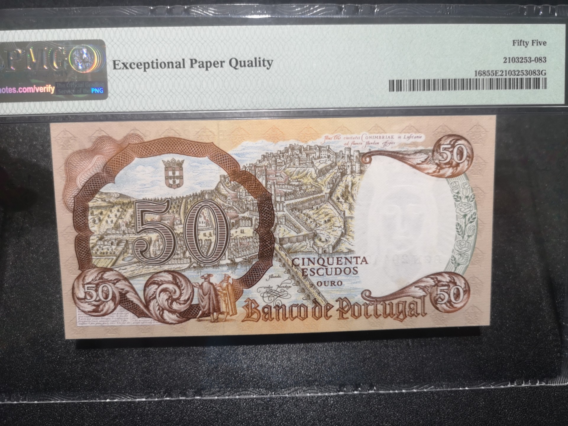 《外钞收藏家》第一百七十期拍卖（本期59件） 1964年葡萄牙50 PMG55