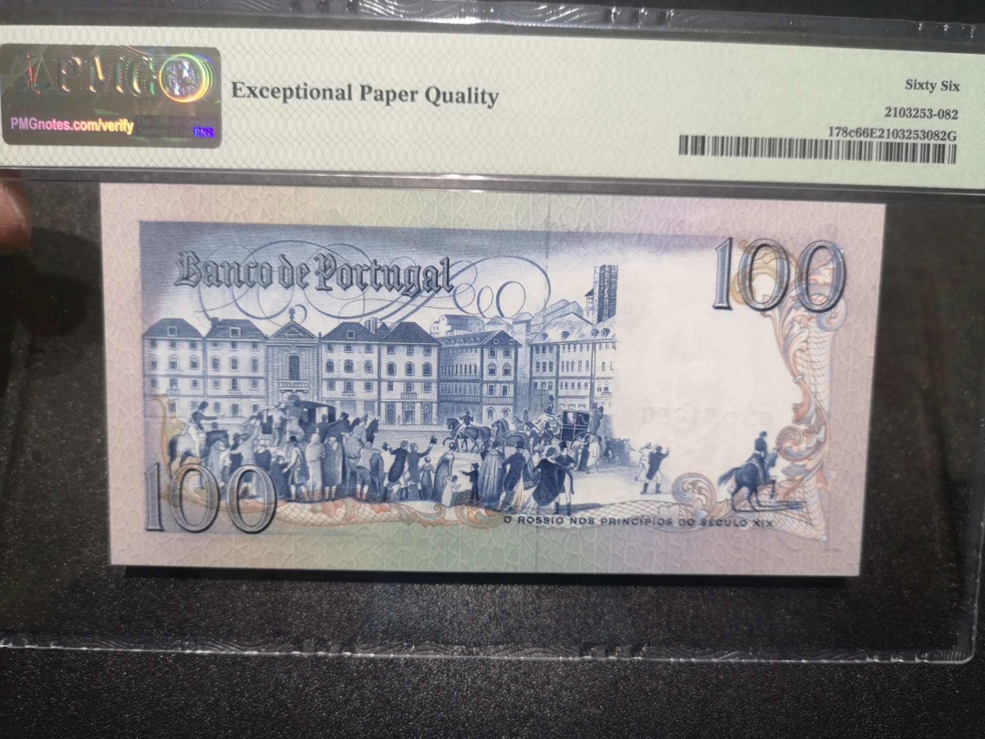 《外钞收藏家》第一百七十期拍卖（本期59件） 1984年葡萄牙100 PMG66