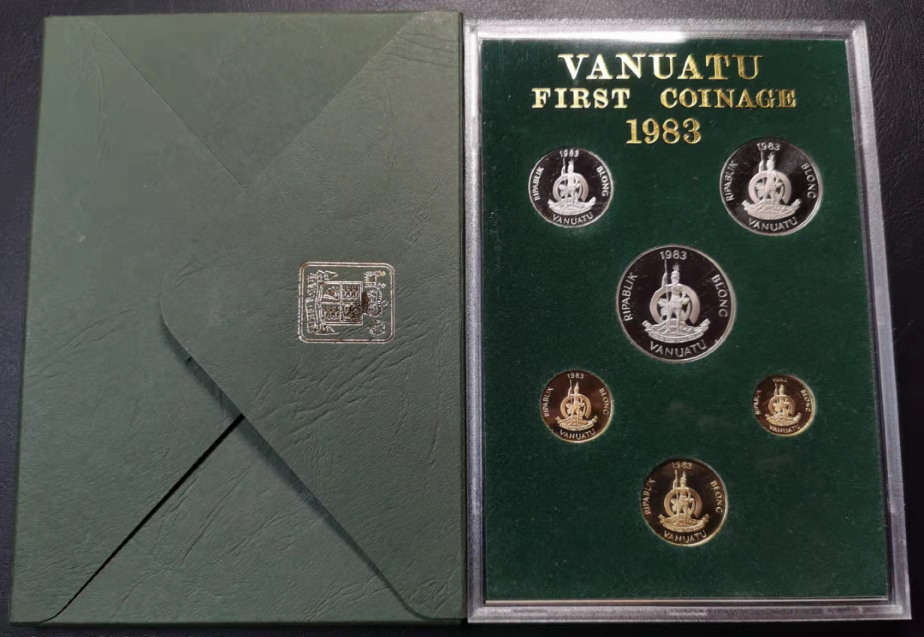 凡希社世界钱币微拍第一百九十一期 1983瓦努阿图PS卡装