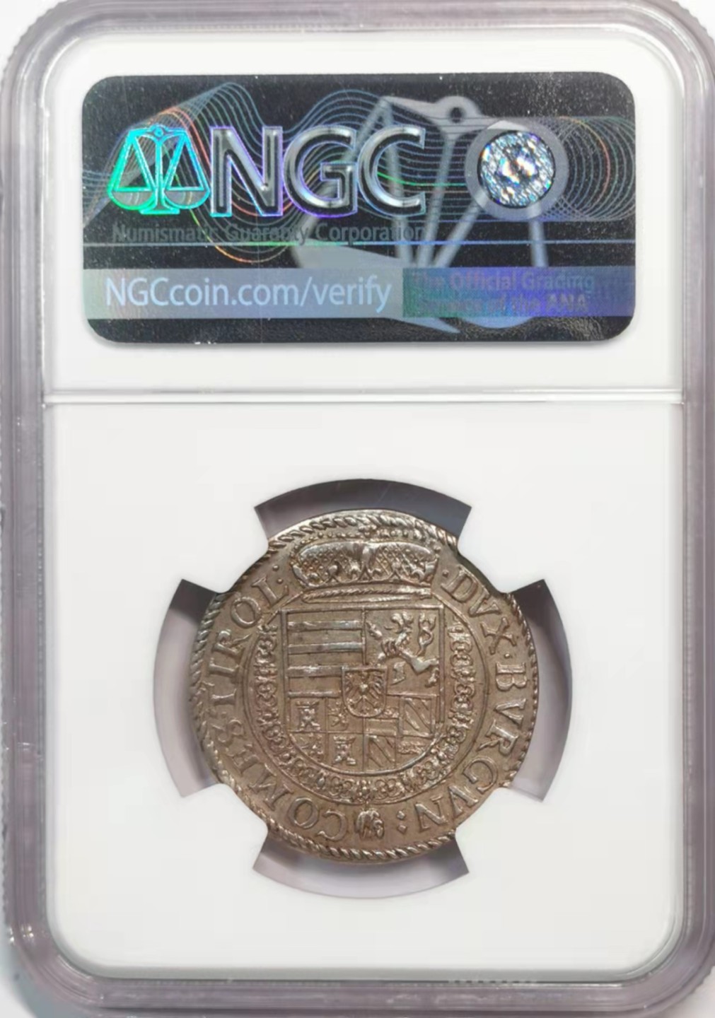凡希社世界钱币微拍第一百九十一期 荐！1564-95神罗哈尔厂斐迪南1/4泰勒NGC-MS62稀见品相！