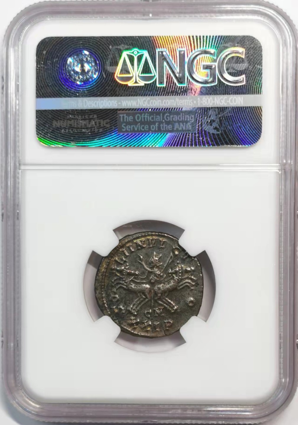 凡希社世界钱币微拍第一百九十一期 古罗马普罗伯斯洗银币 NGC-AU洗银币