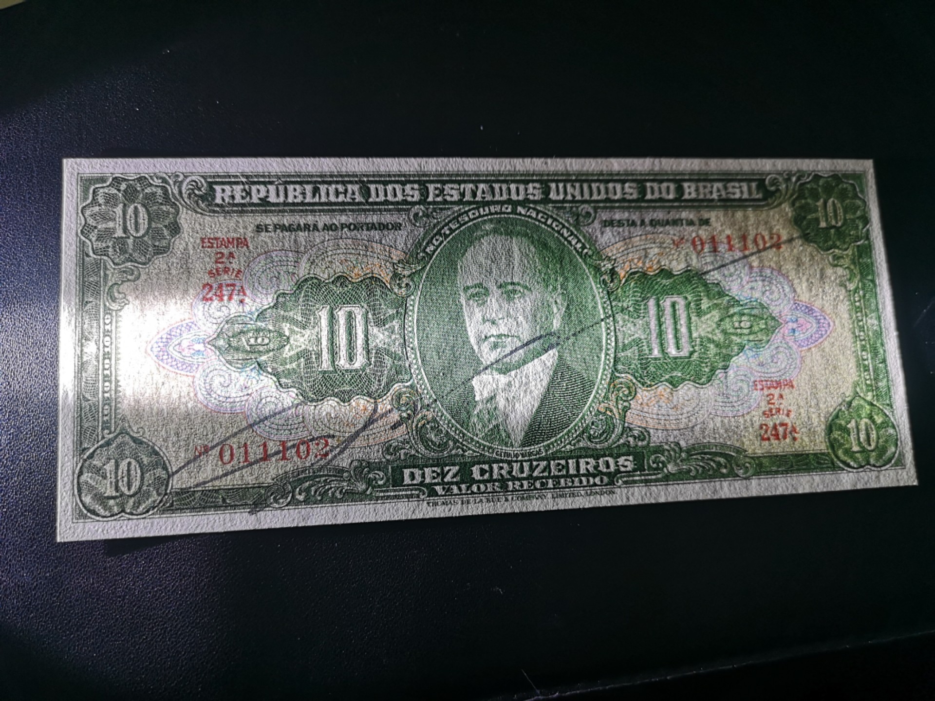 《外钞收藏家》第一百七十期拍卖（本期59件） 巴西10克鲁塞罗 手签版 全新（德纳罗版）