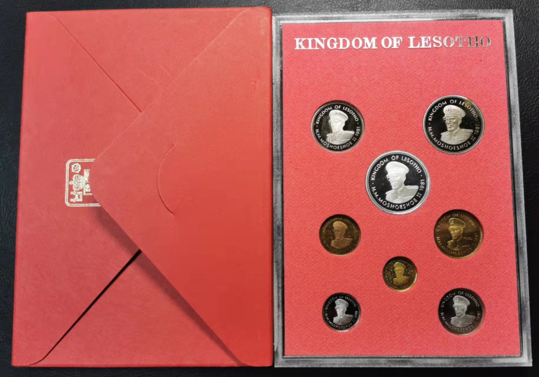 凡希社世界钱币微拍第一百九十一期 1981莱索托PS卡装