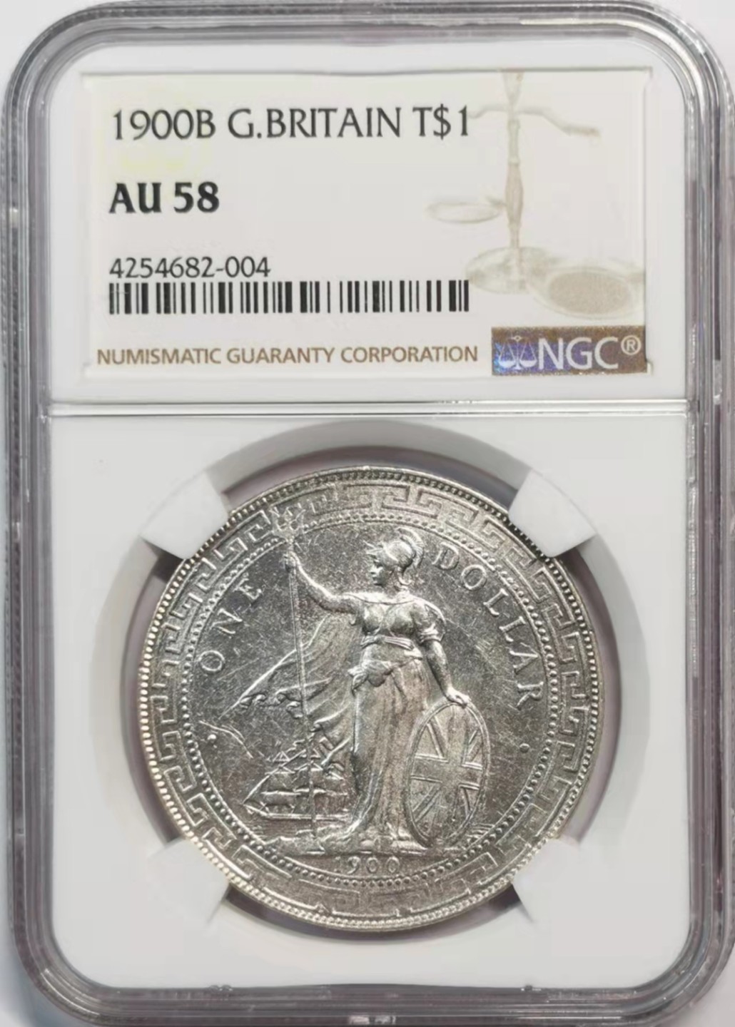 凡希社世界钱币微拍第一百九十一期 1900B站洋壹元NGC-AU58