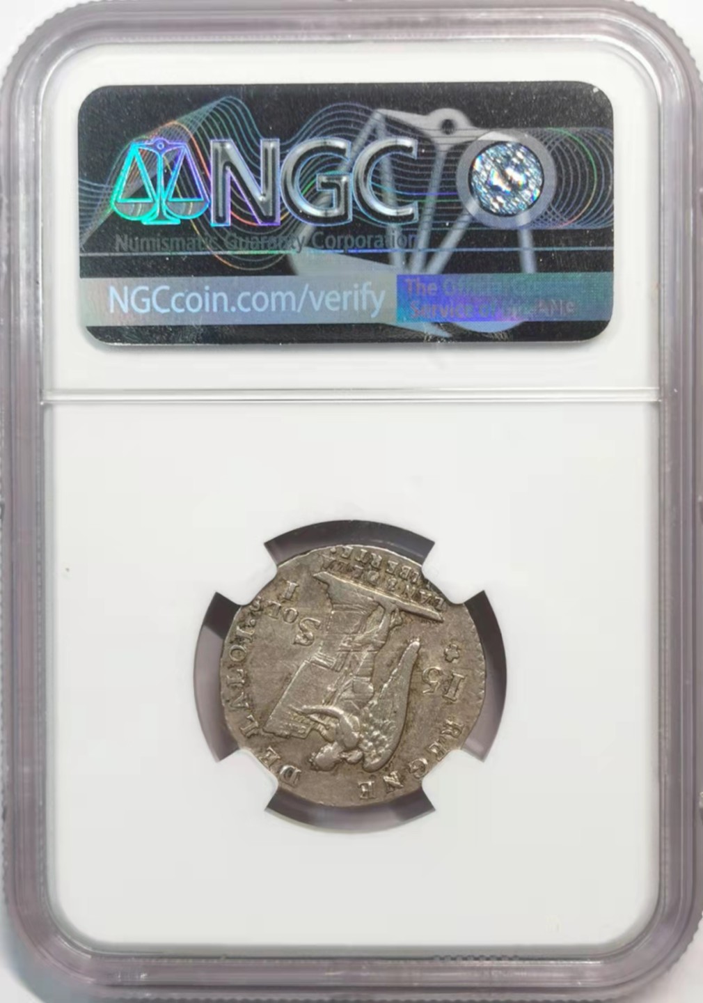 凡希社世界钱币微拍第一百九十一期 1791I法国路易十六15S银辅币NGC-AU50