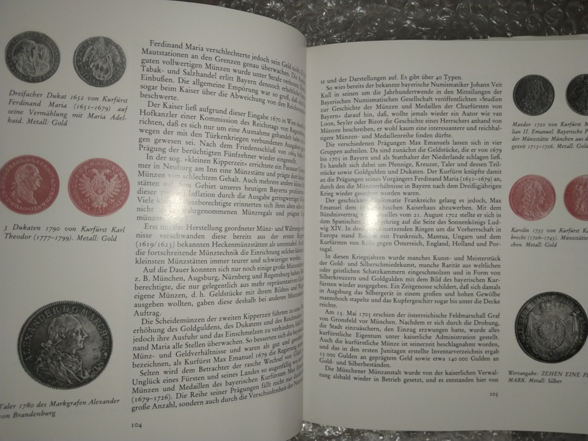世界钱币章牌书籍专场拍卖第38期 巴伐利亚硬币从银便士到金杜卡特