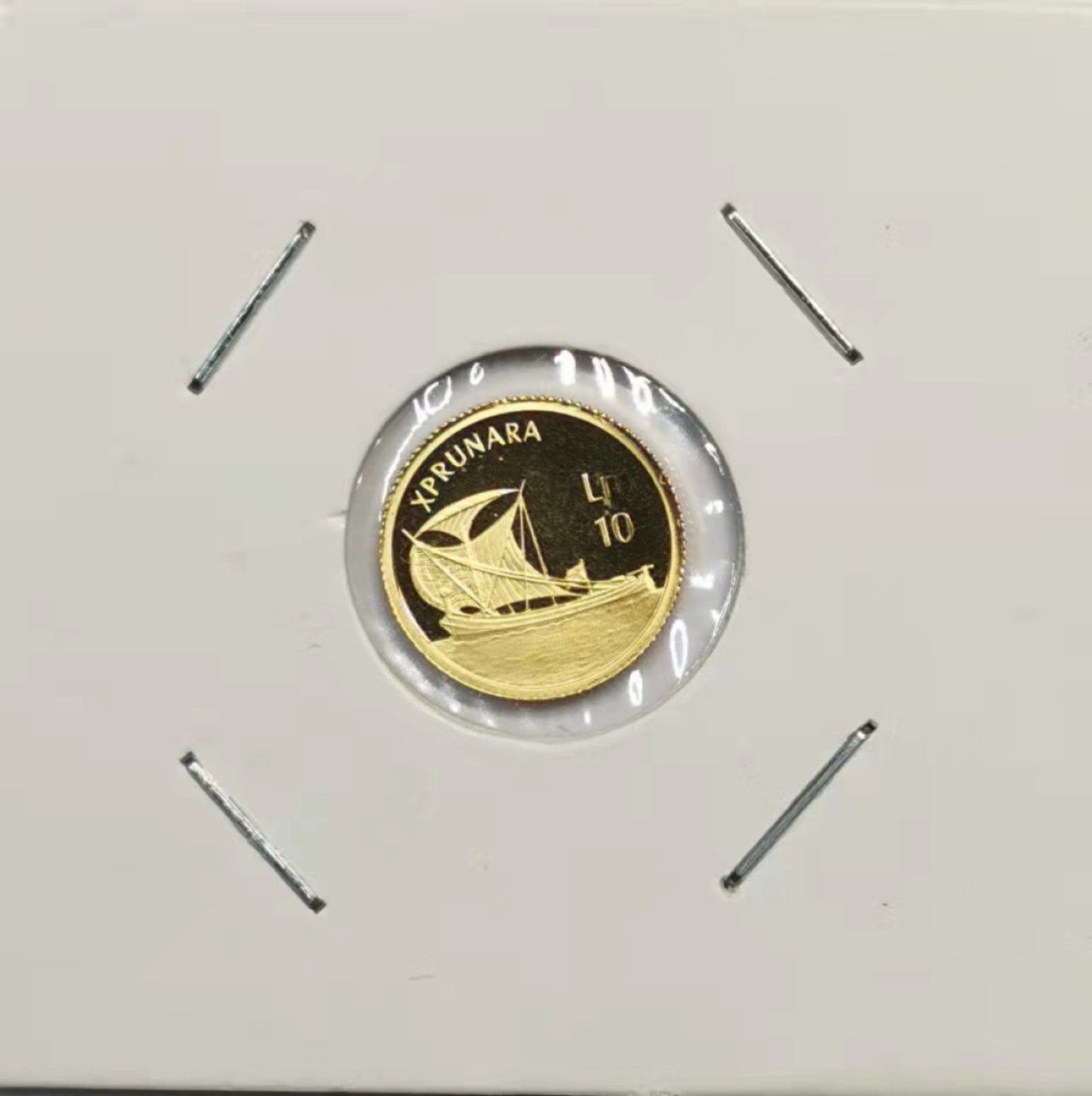 凡希社世界钱币微拍第一百九十一期 2002马耳他10liri古代帆船金币