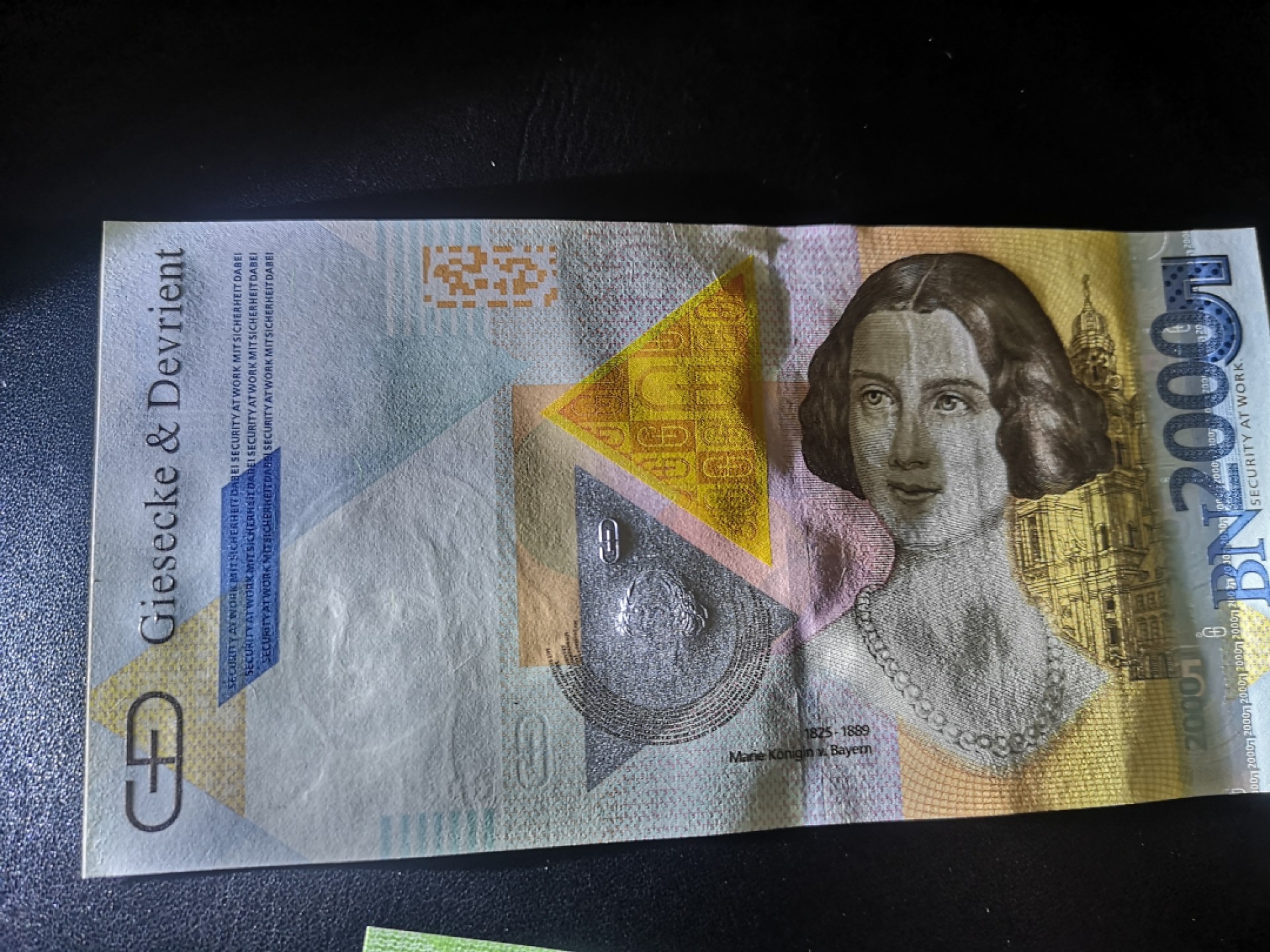 《外钞收藏家》第一百七十期拍卖（本期59件） 德国捷德公司2000纪念券 玛丽公主 纪念钞 全新UNC