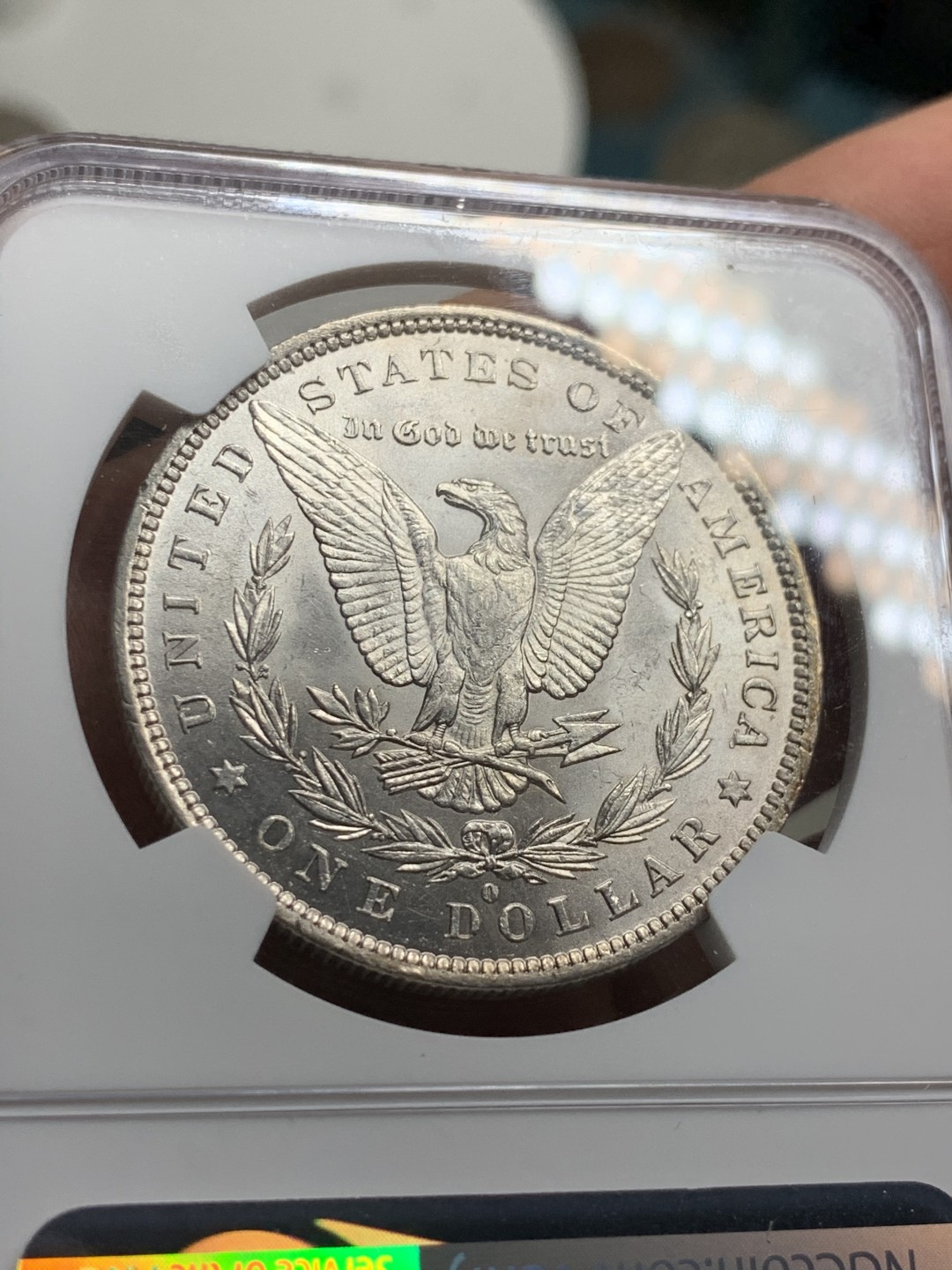 《竞宝斋》第38场-本周一 （全场顺丰包邮） NGC-MS62 美国 1884年 1元 摩根银币