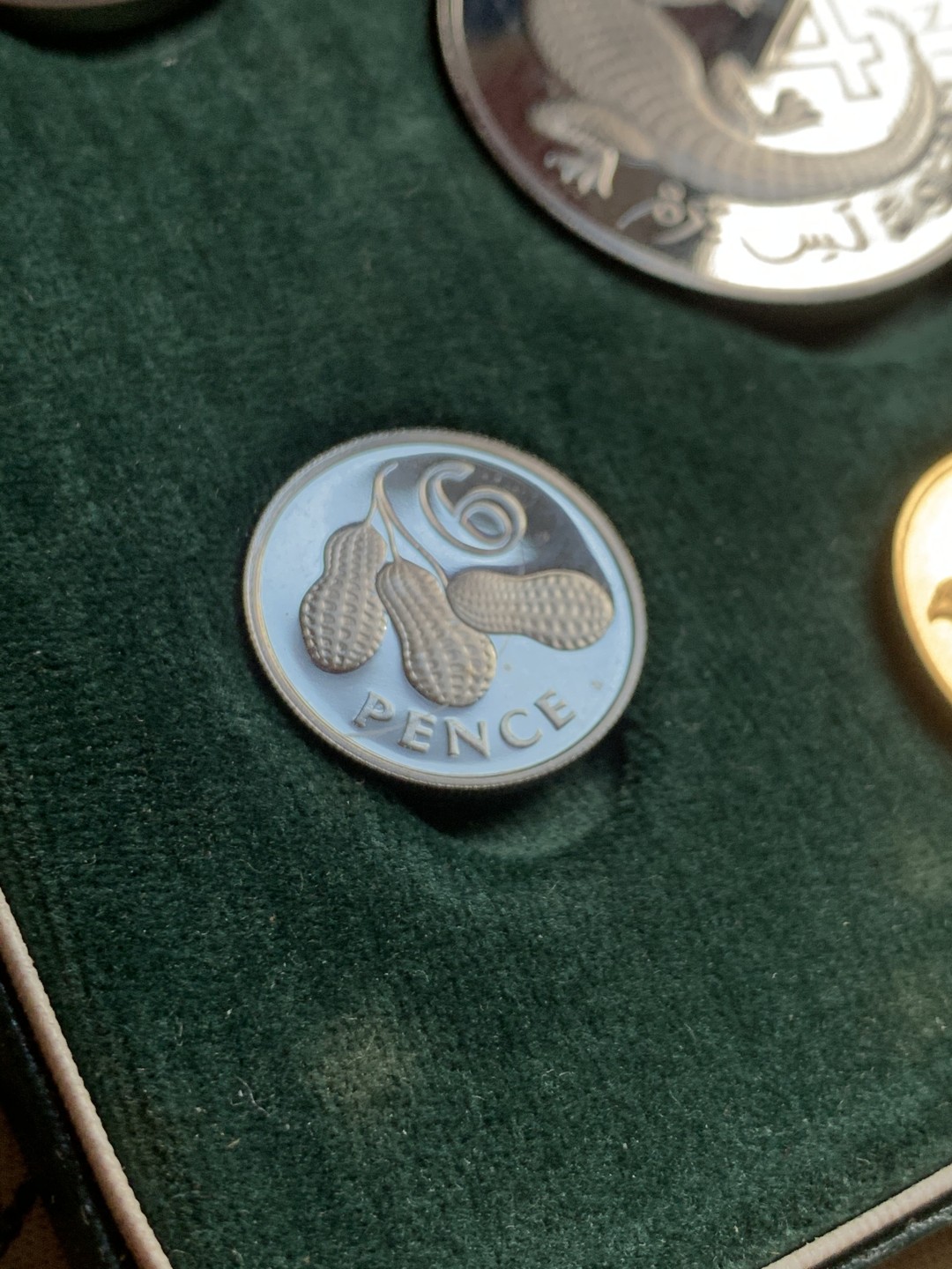 《竞宝斋》第38场-本周一 （全场顺丰包邮） 1966年 英属冈比亚动物版  6枚 精致套币