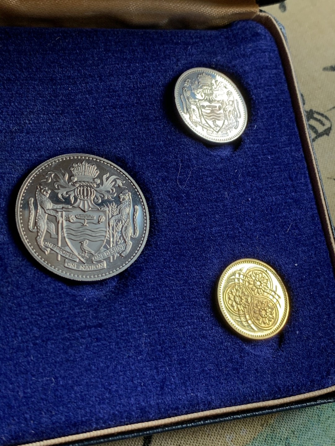 《竞宝斋》第38场-本周一 （全场顺丰包邮） （2套一组）1967年 圭亚那 套币 6枚 一元为1970年纪念币