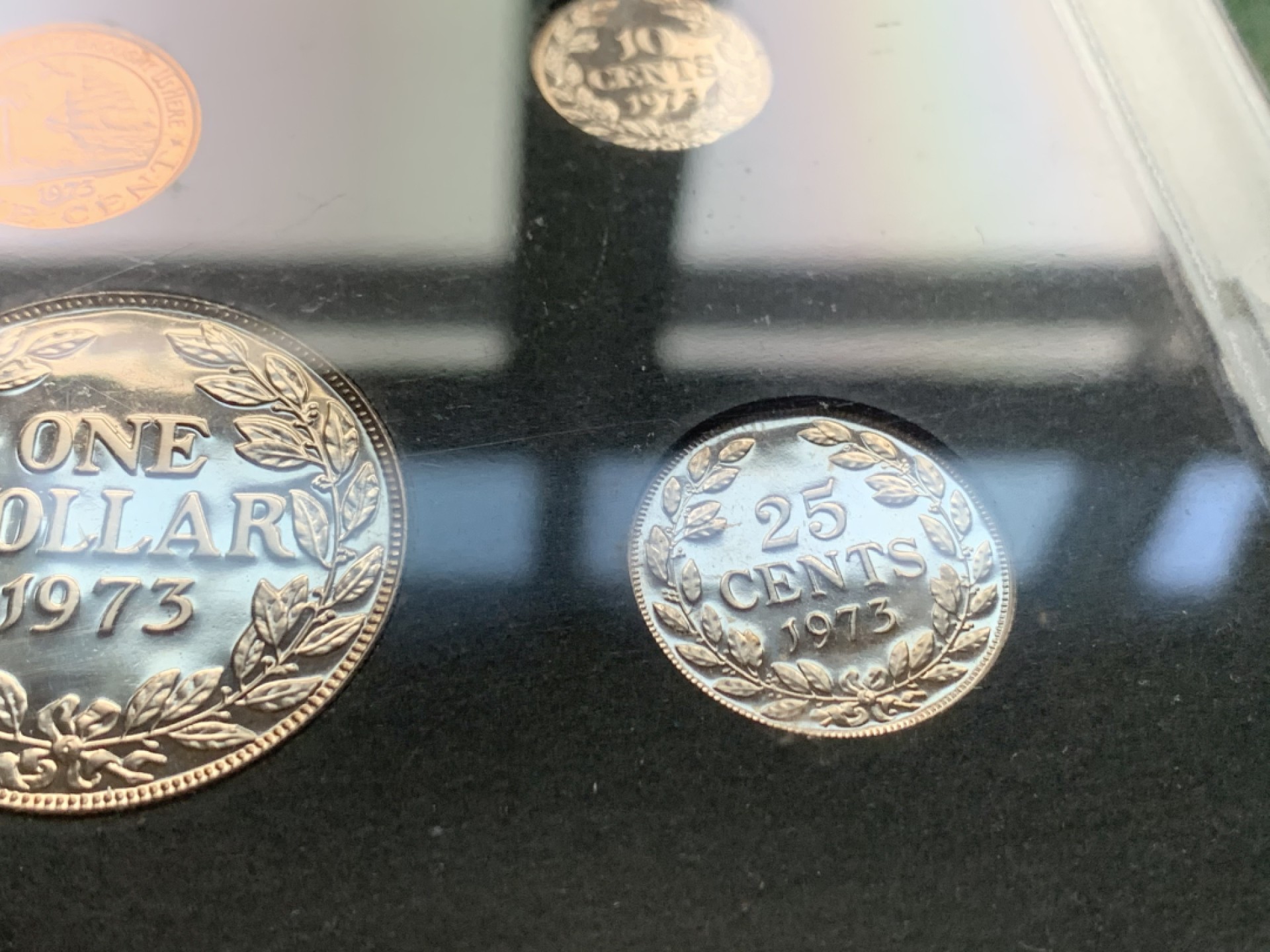 《竞宝斋》第38场-本周一 （全场顺丰包邮） 利比里亚1973年原装6枚精制套币 原汁原味原包装好品相