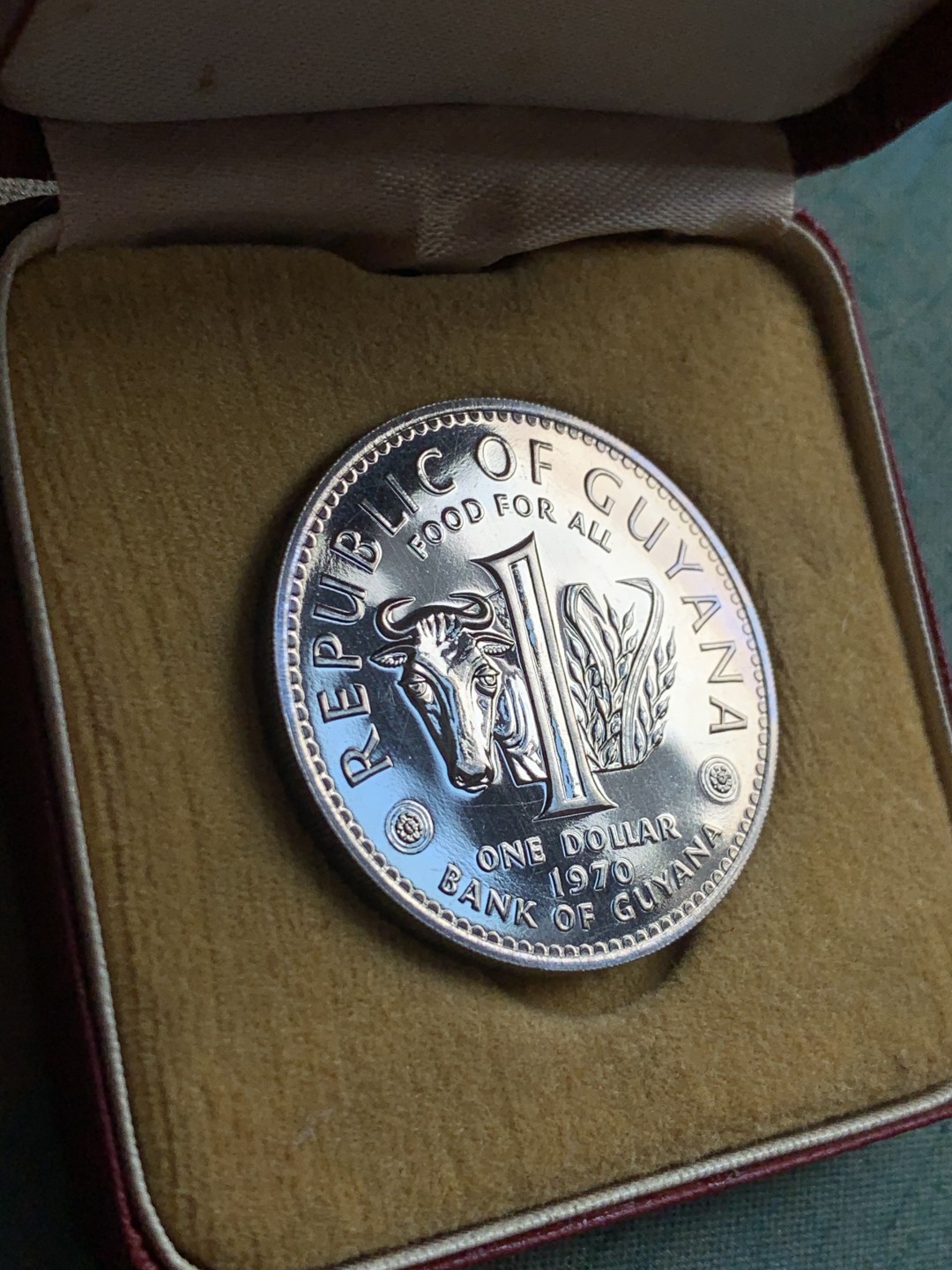 《竞宝斋》第38场-本周一 （全场顺丰包邮） （2套一组）1967年 圭亚那 套币 6枚 一元为1970年纪念币