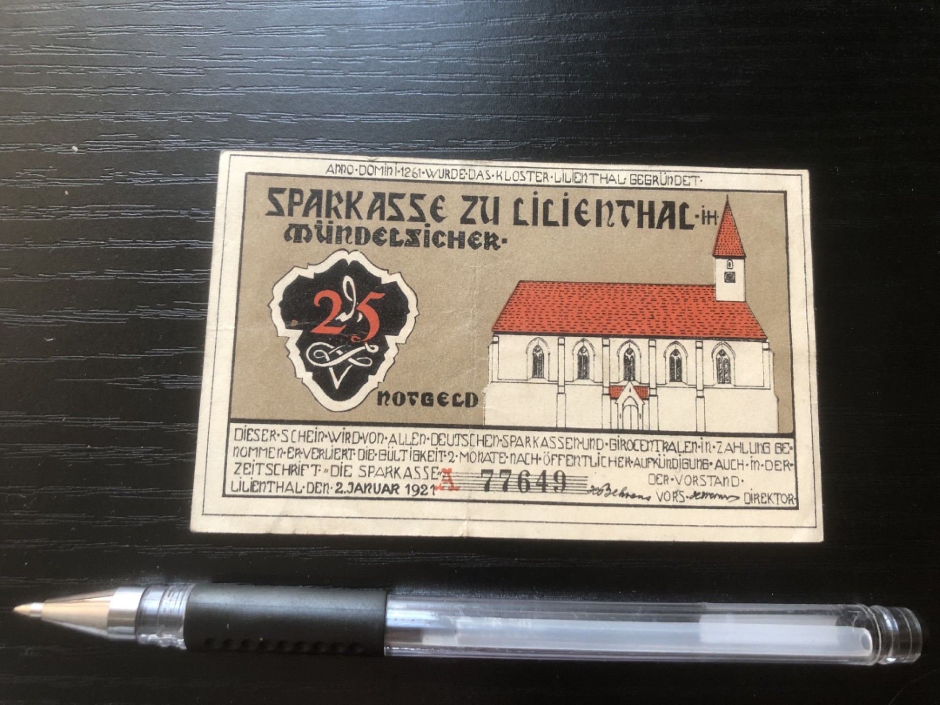 【保诚微拍】第17期  $ 纸币专场 $【自动拍卖】【全场包邮】【佣金3.99元/件】 【纸币】【德国紧急时期纸币】#54 75芬尼 有编号