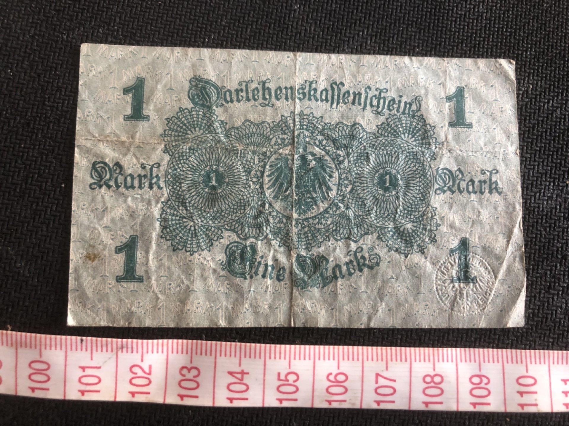 【保诚微拍】第17期  $ 纸币专场 $【自动拍卖】【全场包邮】【佣金3.99元/件】 【纸币】德国 1914年 1 马克  