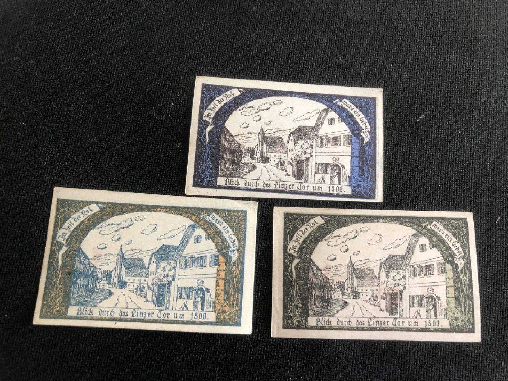 【保诚微拍】第17期  $ 纸币专场 $【自动拍卖】【全场包邮】【佣金3.99元/件】 【纸币】【德国紧急时期纸币】#105 10赫勒 三枚