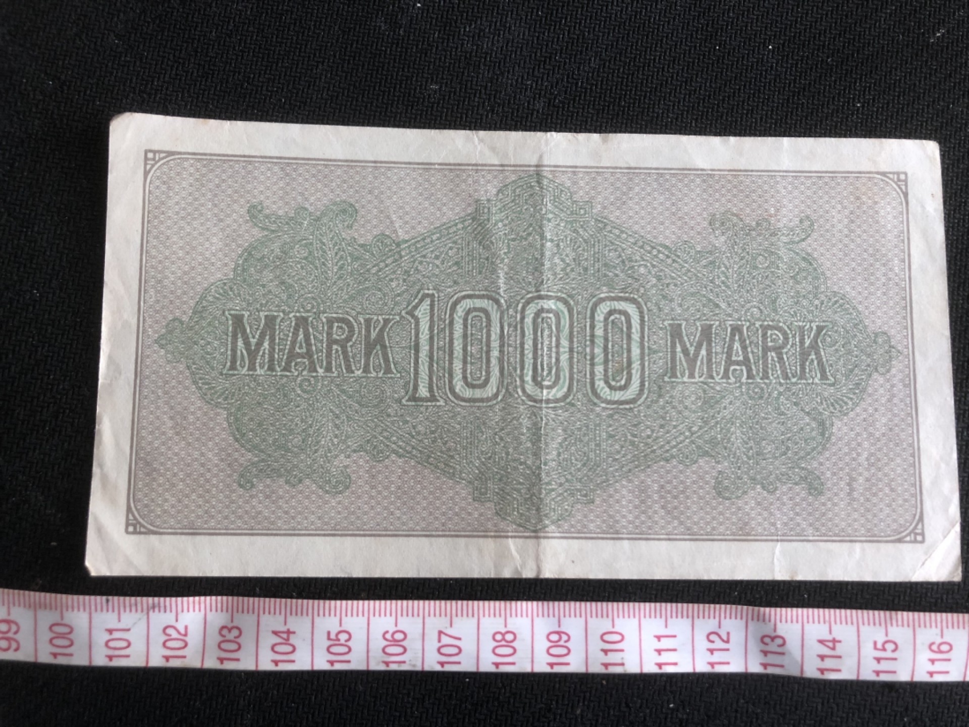 【保诚微拍】第17期  $ 纸币专场 $【自动拍卖】【全场包邮】【佣金3.99元/件】 【纸币】德国 1922年 1000马克 水印1