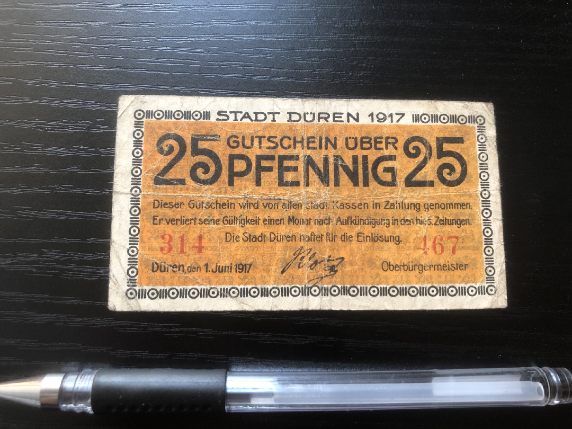 【保诚微拍】第17期  $ 纸币专场 $【自动拍卖】【全场包邮】【佣金3.99元/件】 【纸币】【德国紧急时期纸币】# 75