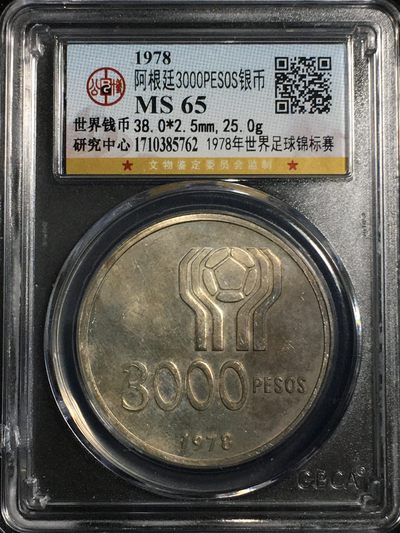 公博评级银币专场18 - 少见高分65阿根廷银币