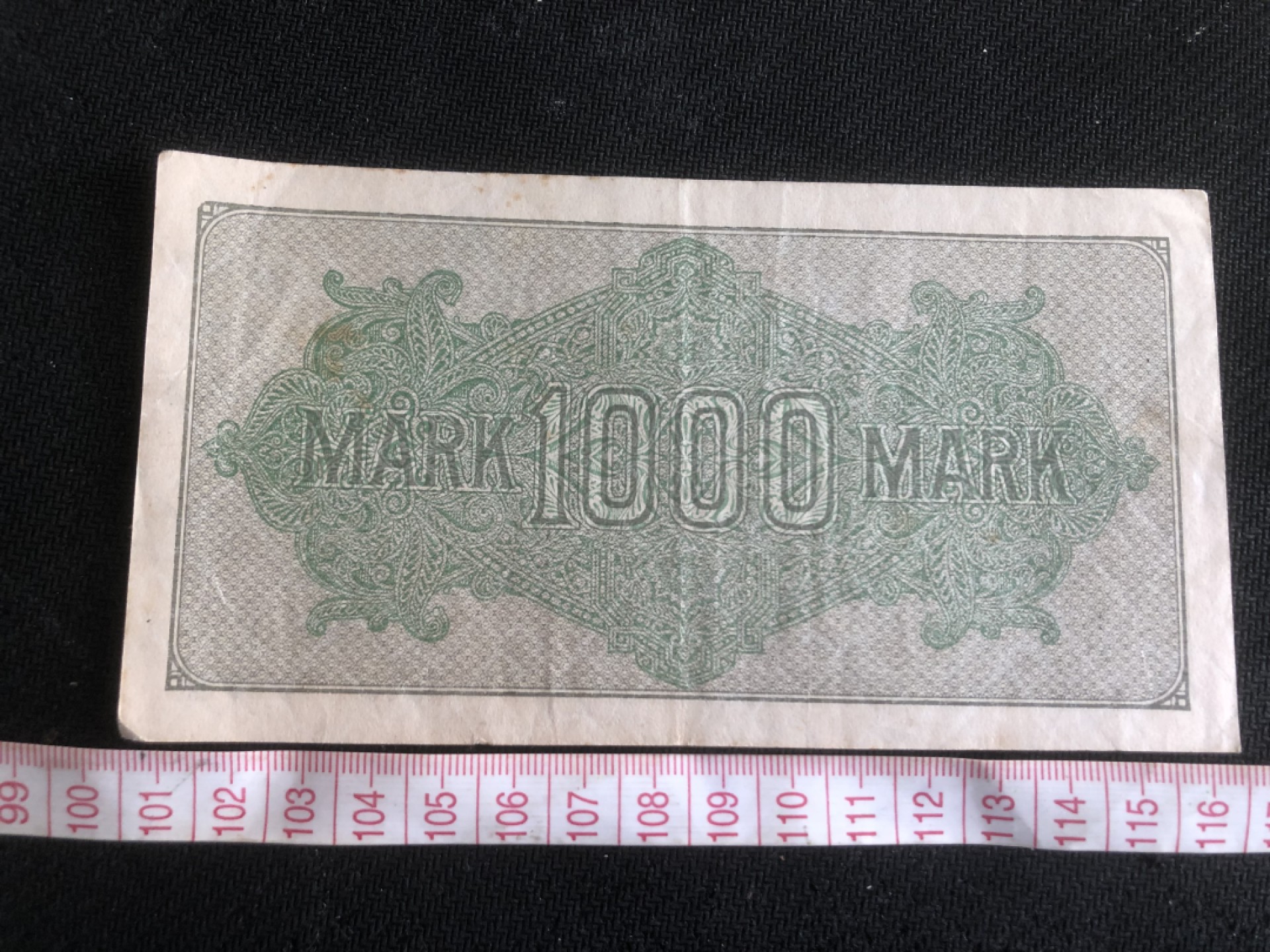 【保诚微拍】第17期  $ 纸币专场 $【自动拍卖】【全场包邮】【佣金3.99元/件】 【纸币】德国 1922年 1000马克 水印3