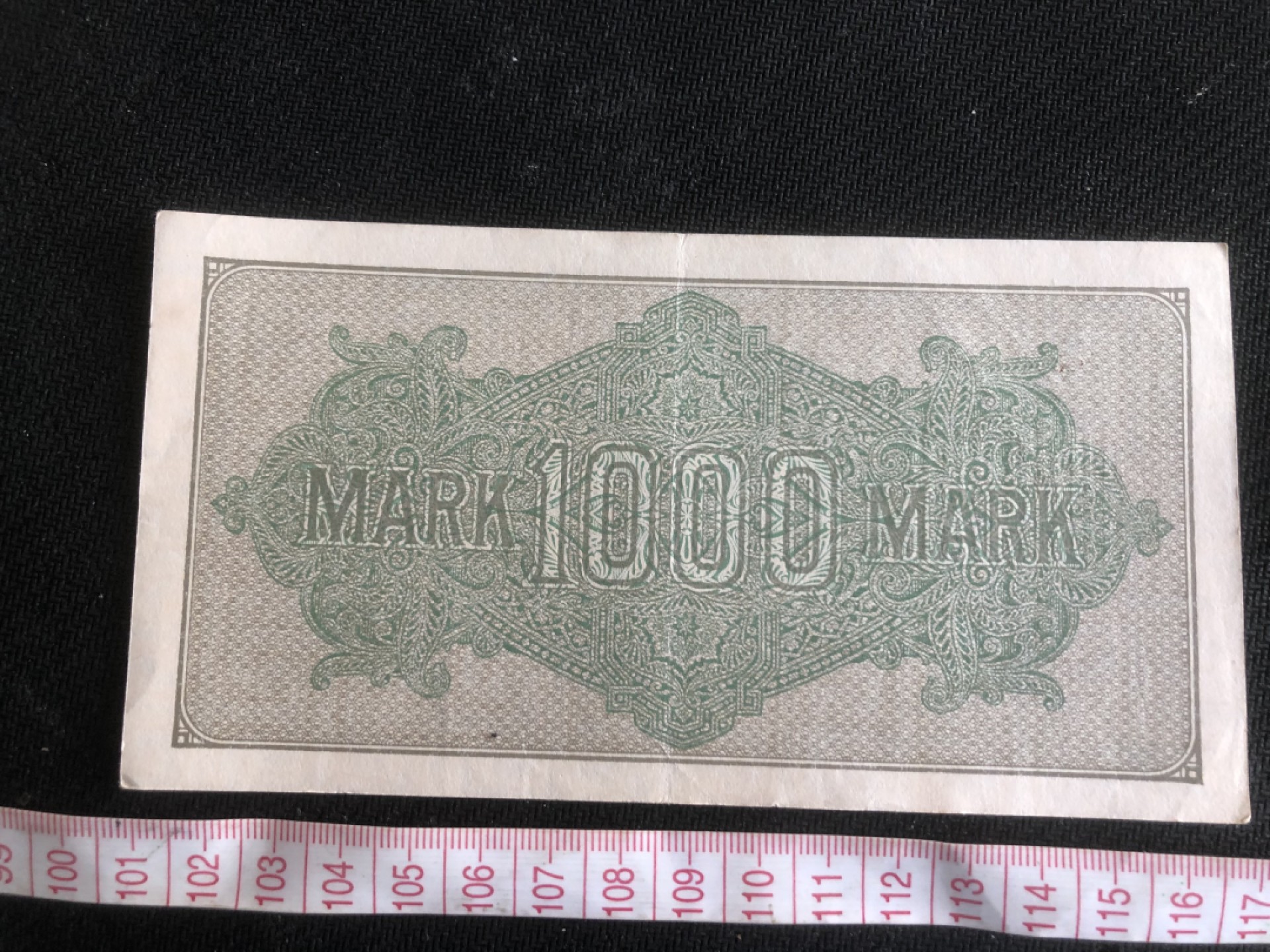 【保诚微拍】第17期  $ 纸币专场 $【自动拍卖】【全场包邮】【佣金3.99元/件】 【纸币】德国 1922年 1000马克 水印4