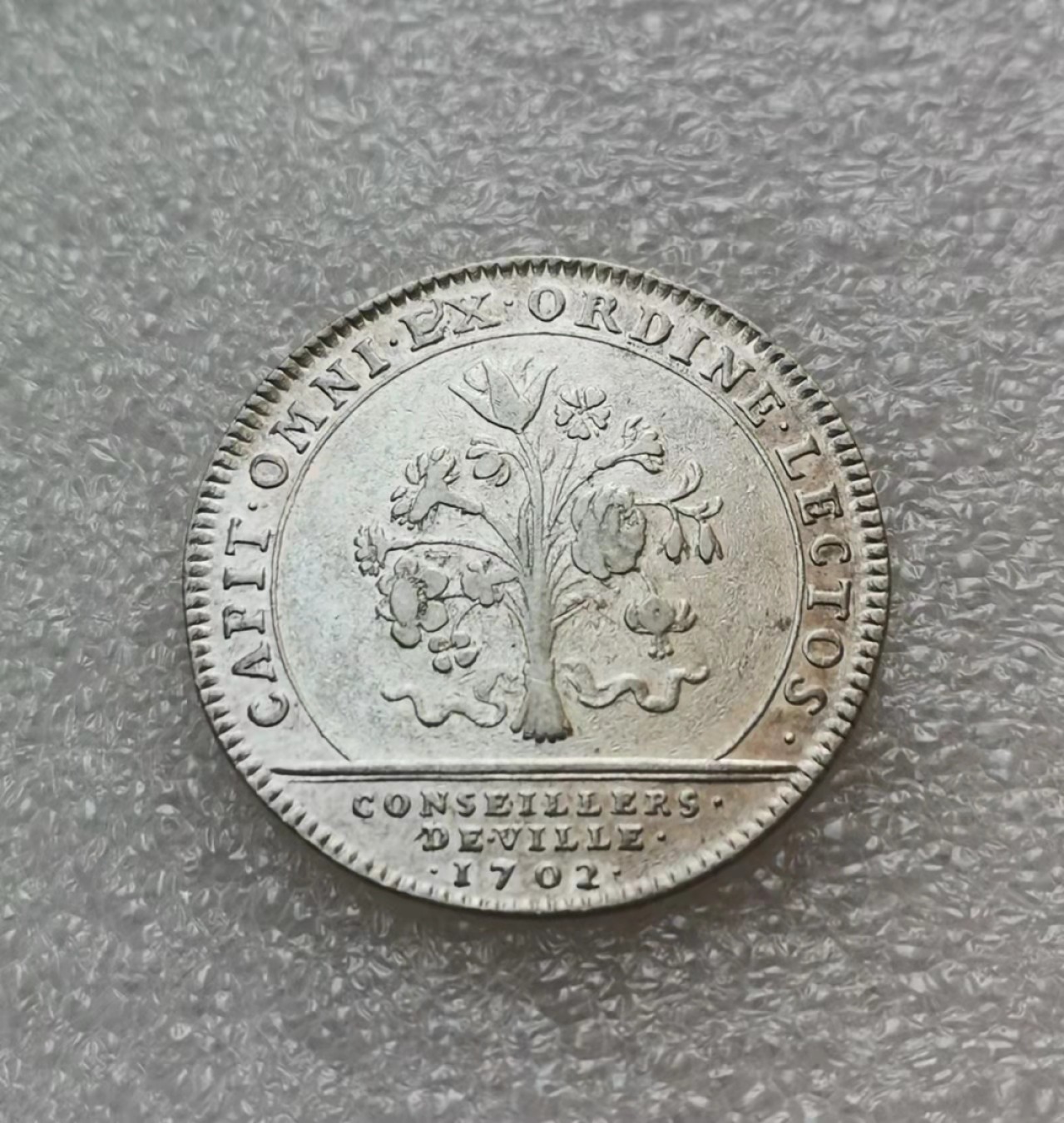 瓶子🏺第29期拍卖会 法国1702年路易十四太阳王JETON银质代币（好品）