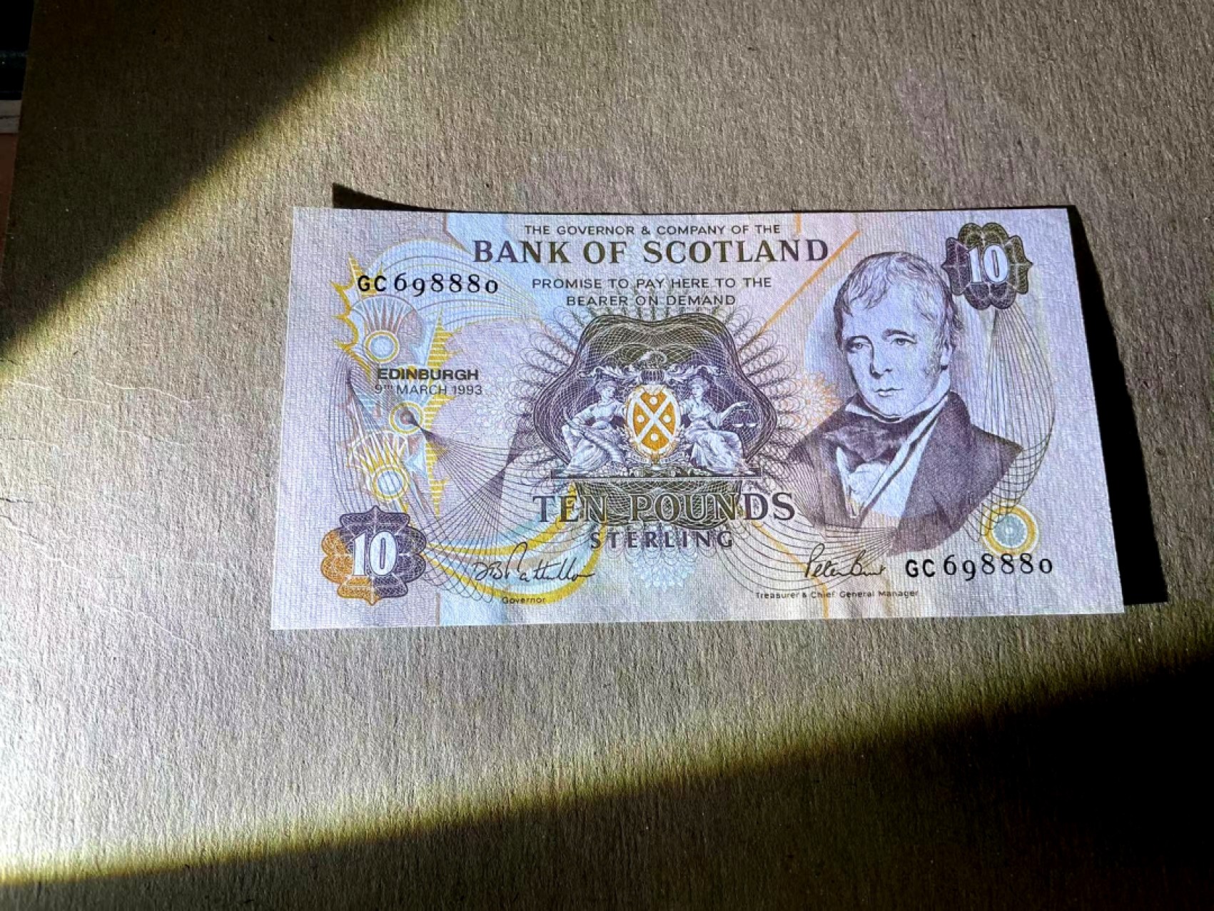 【Blue Auction】✨世界纸币精拍第166期——利奥波德二世（共105拍） 【无47】苏格兰 1993年10镑 全新UNC 精美