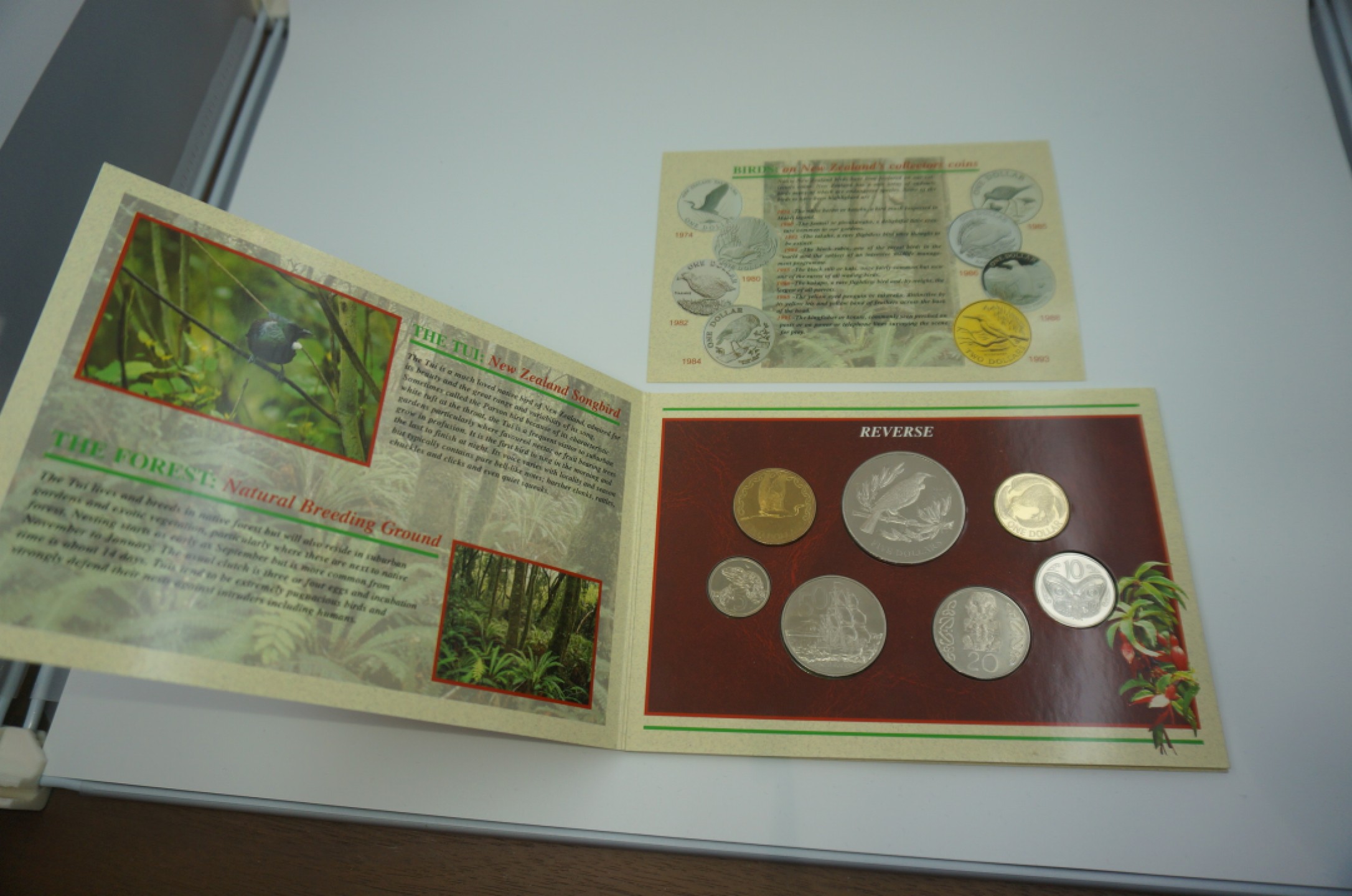 乐游外币首个限时专场—各国精装套币 1995新西兰7枚精装套币