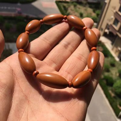 橄榄核手串男士橄榄核雕素核原料手链项链简约复古款 - 橄榄核手串男士橄榄核雕素核原料手链项链简约复古款