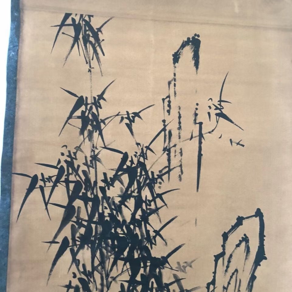 清朝郑板桥字画古画国画 郑板桥竹子画古代字画装饰客厅画中堂画