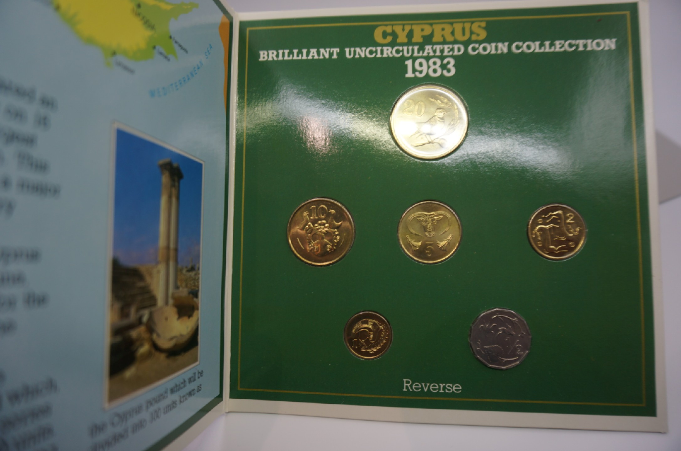 乐游外币首个限时专场—各国精装套币 1983塞浦路斯6枚精装套币