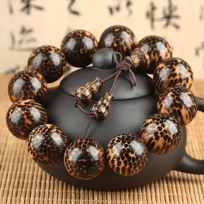 鱼子纹文玩工艺品花梨沉香阴沉木金丝檀手串20mm - 鱼子纹文玩工艺品花梨沉香阴沉木金丝檀手串20mm