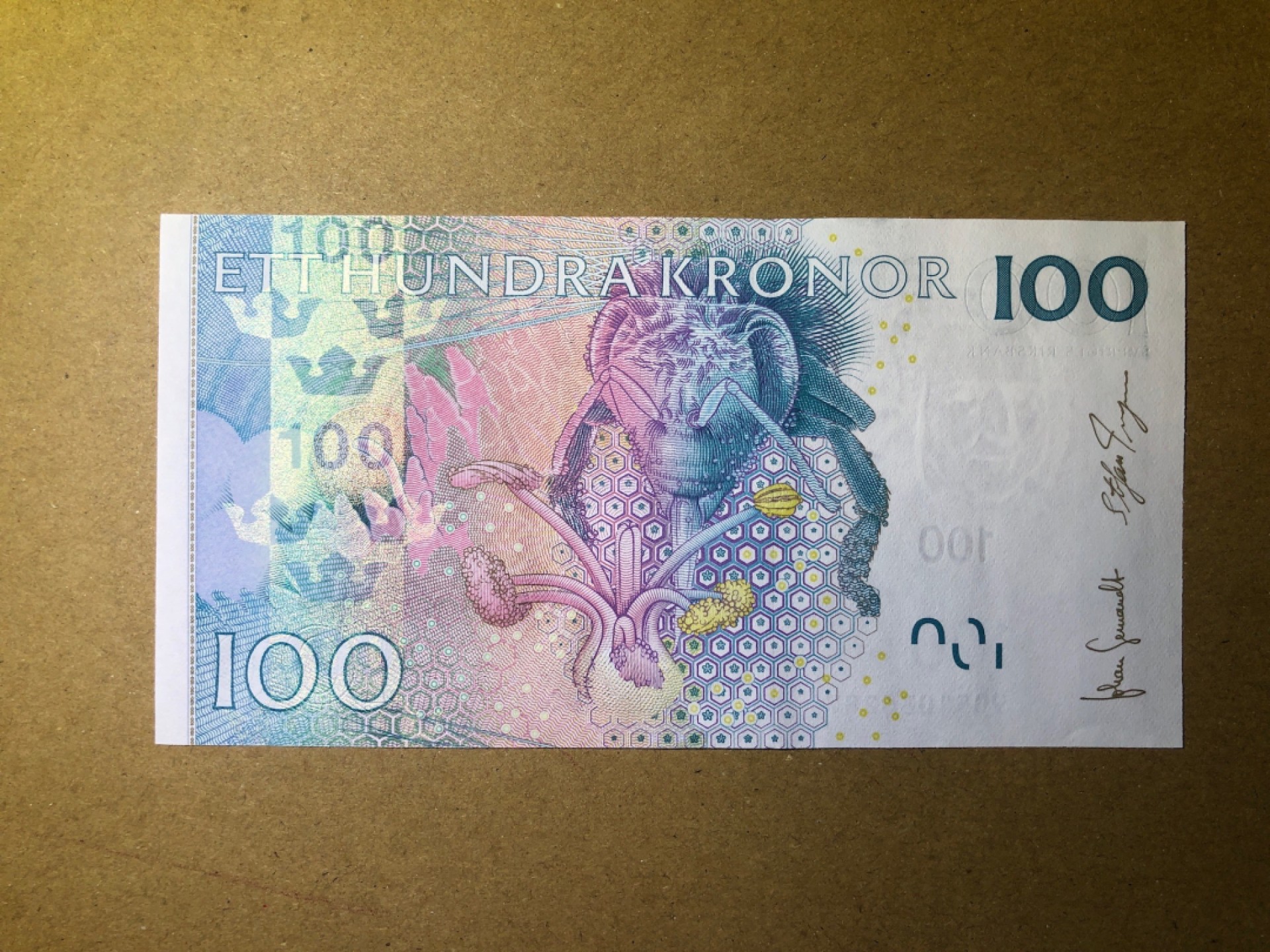 《张总收藏》52期——世界精品荟萃(拍品增加中) 瑞典100克朗 UNC 瑞典自然科学家林奈