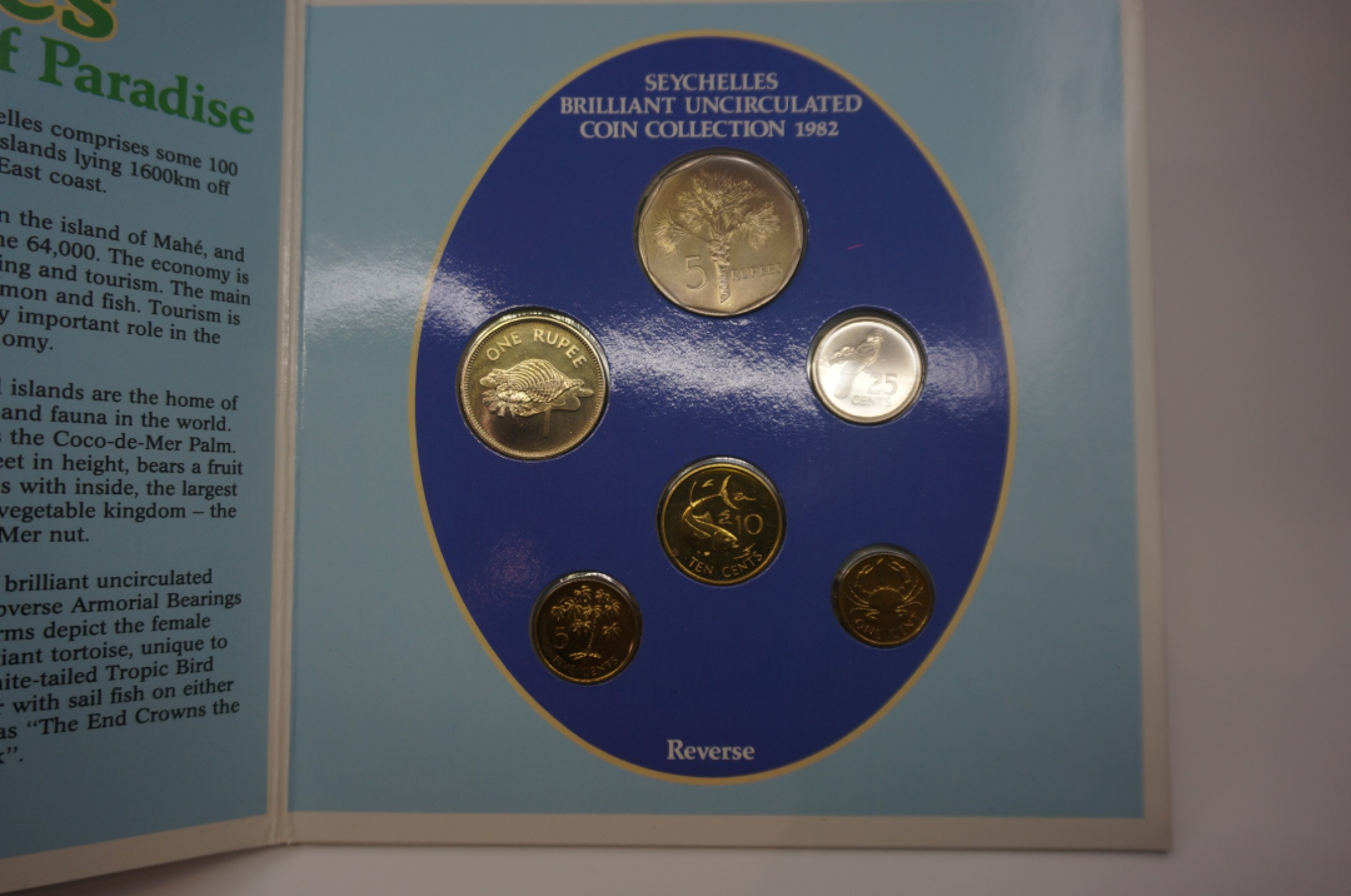 乐游外币首个限时专场—各国精装套币 1982塞舌尔6枚精装套币