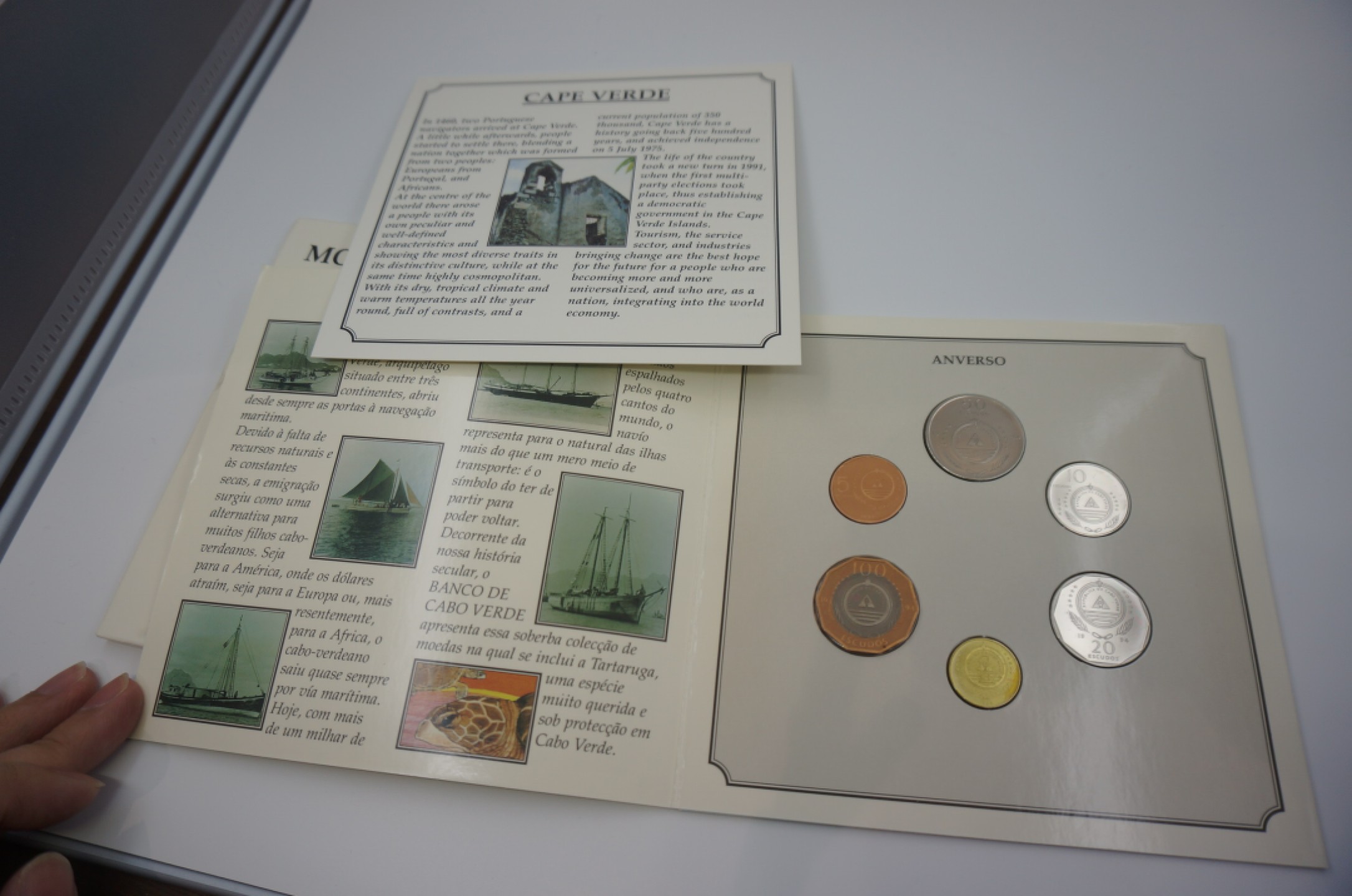 乐游外币首个限时专场—各国精装套币 1994佛得角6枚精装套币船版