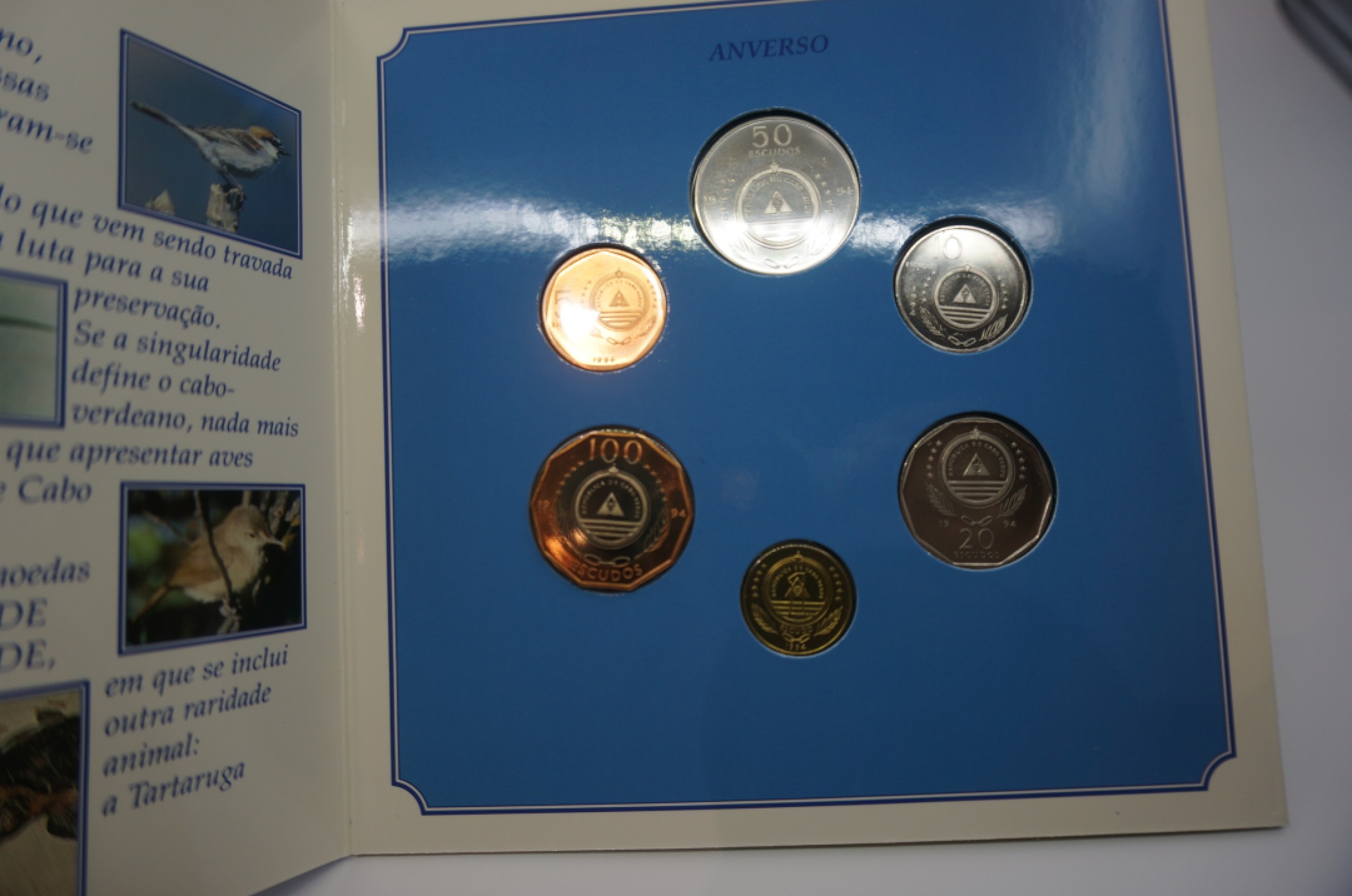 乐游外币首个限时专场—各国精装套币 1994佛得角6枚精装套币鸟版