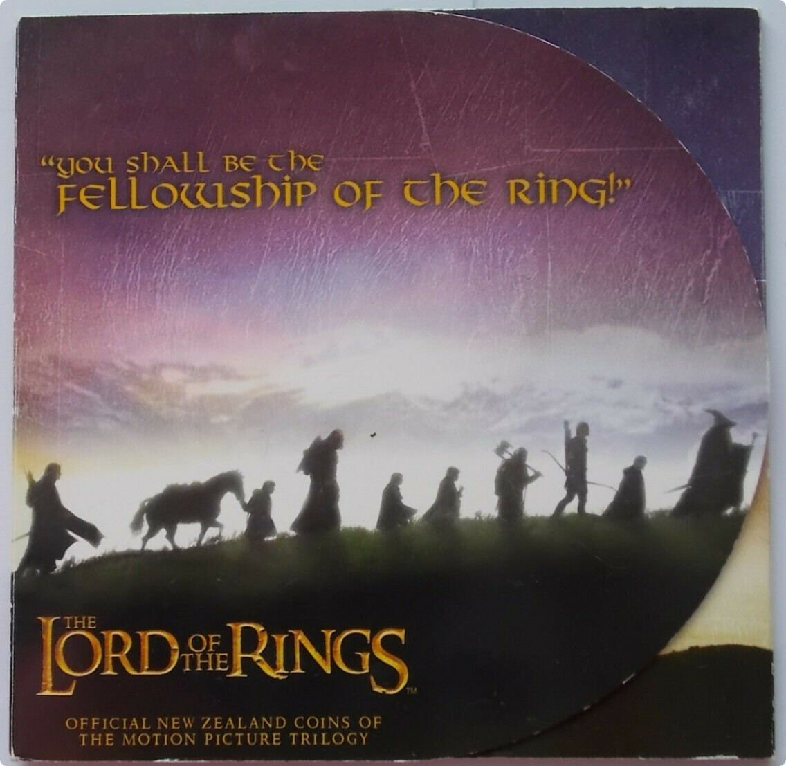 乐游外币首个限时专场—各国精装套币 2003新西兰9枚50分精装套币指环王