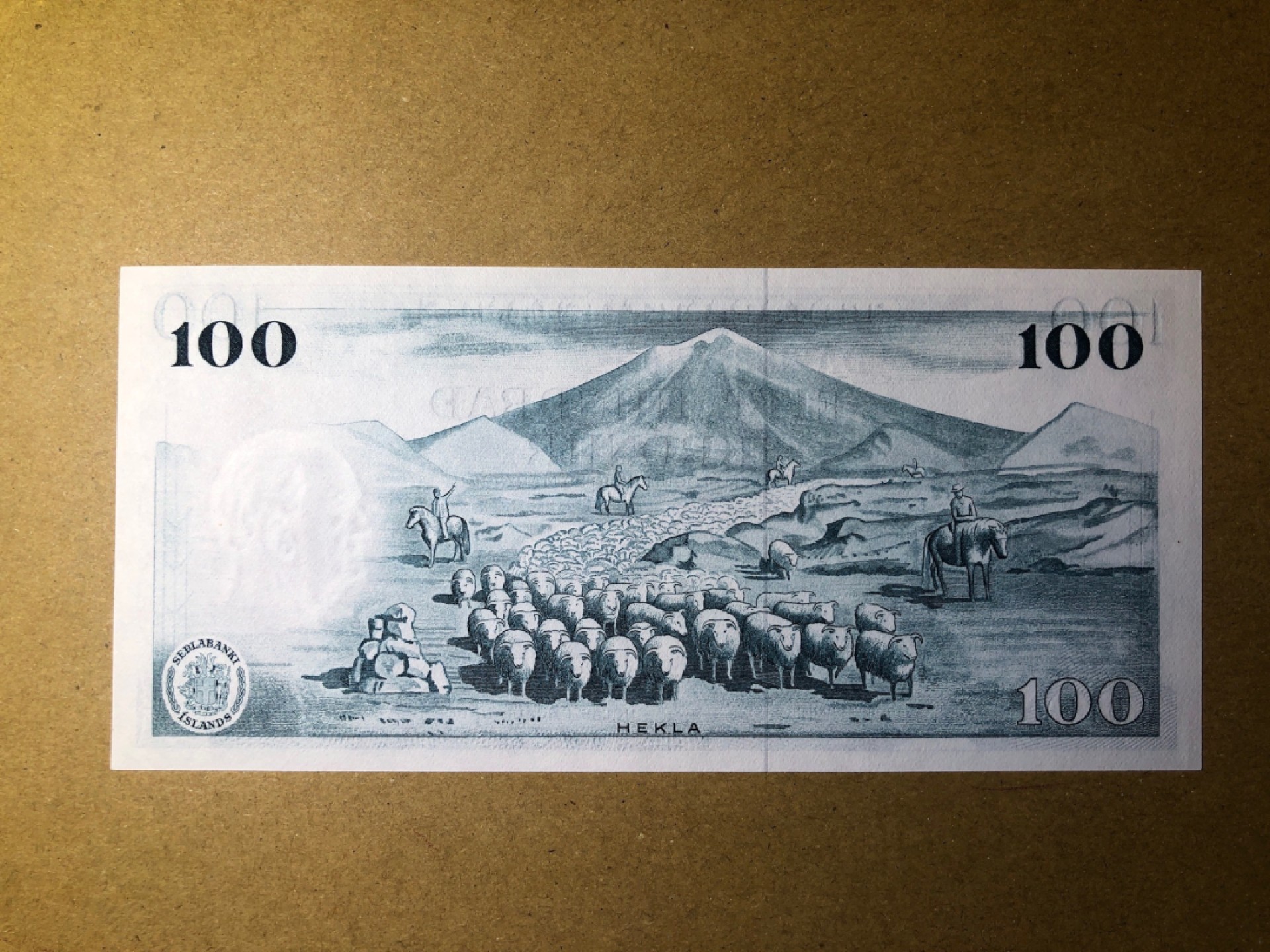 《张总收藏》52期——世界精品荟萃(拍品增加中) 冰岛100克朗 UNC 1961年