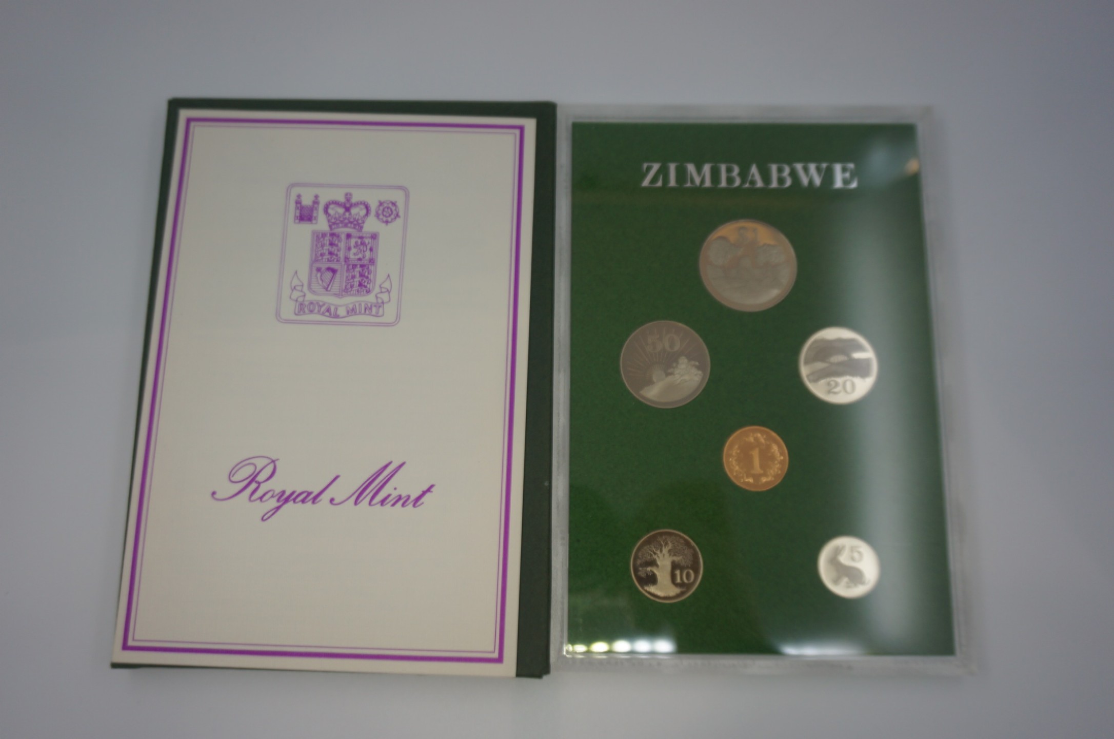 乐游外币首个限时专场—各国精装套币 1980津巴布韦6枚精制套币