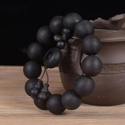 越南土沉香手串男高油密奇楠香沉水级老料文玩佛珠手链18mm - 越南土沉香手串男高油密奇楠香沉水级老料文玩佛珠手链18mm