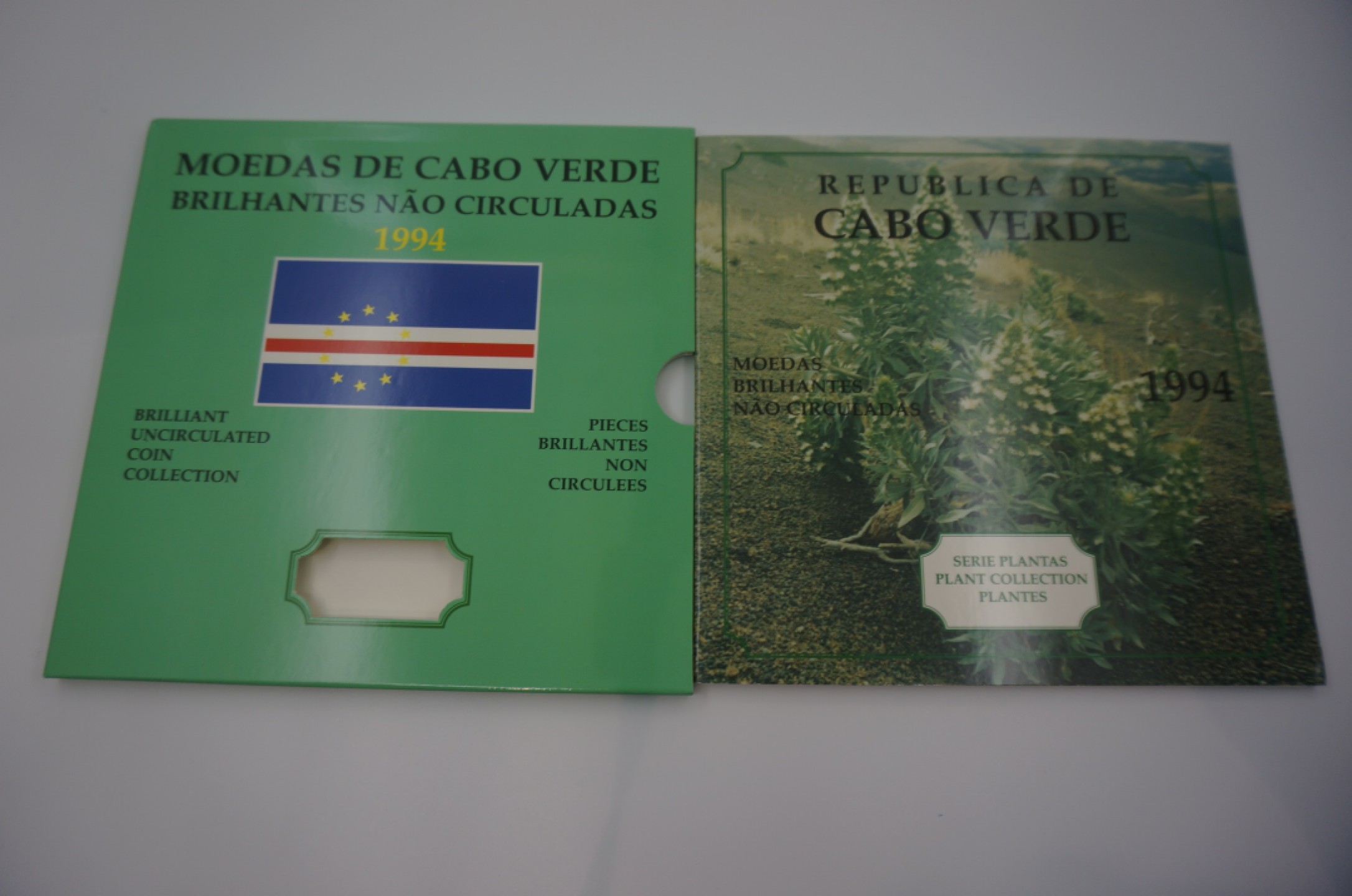 乐游外币首个限时专场—各国精装套币 1994佛得角6枚精装套币花版