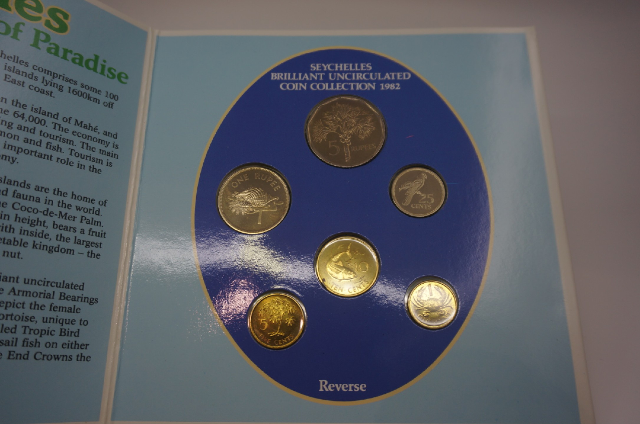 乐游外币首个限时专场—各国精装套币 1982塞舌尔6枚精装套币