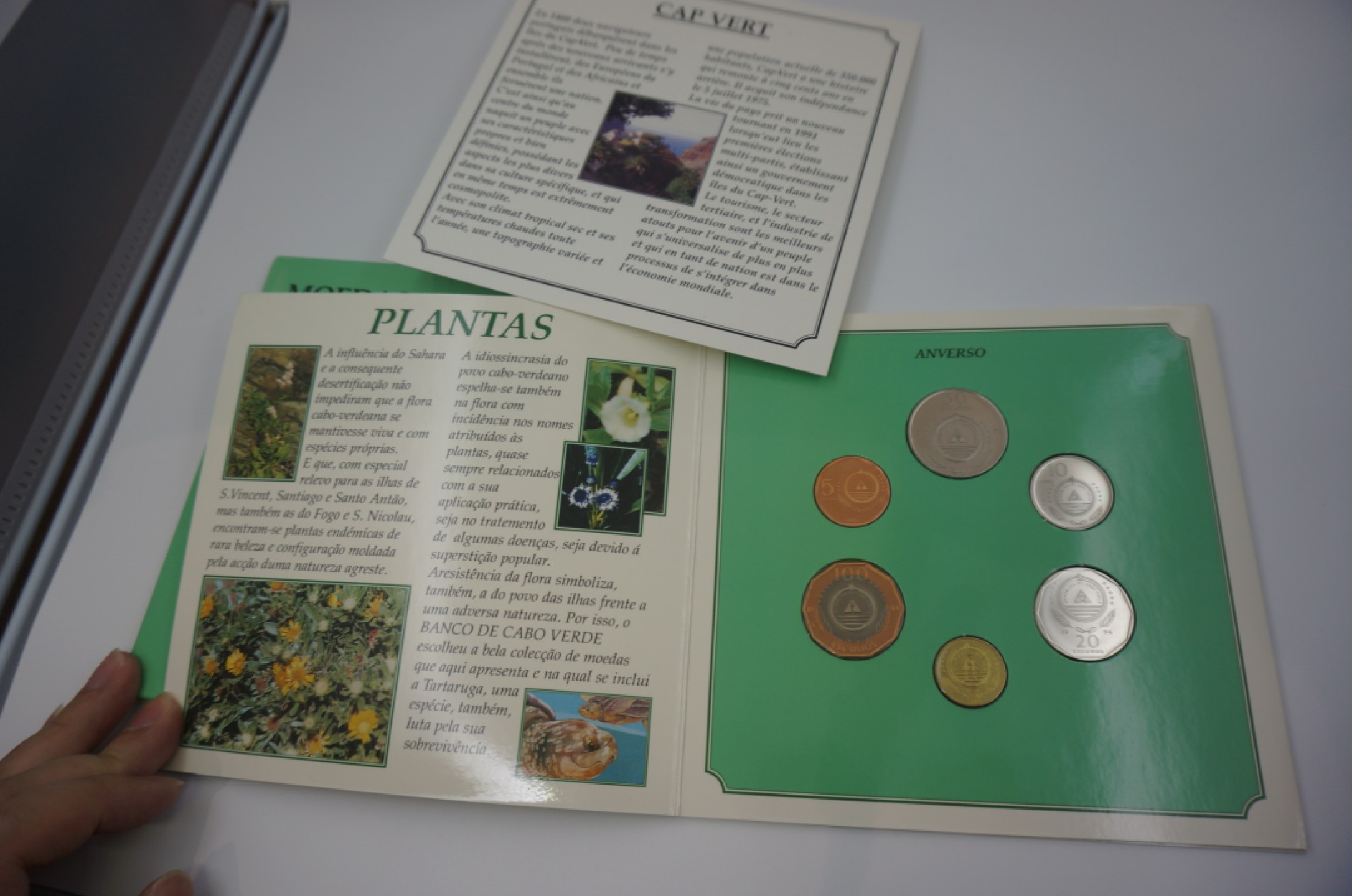 乐游外币首个限时专场—各国精装套币 1994佛得角6枚精装套币花版