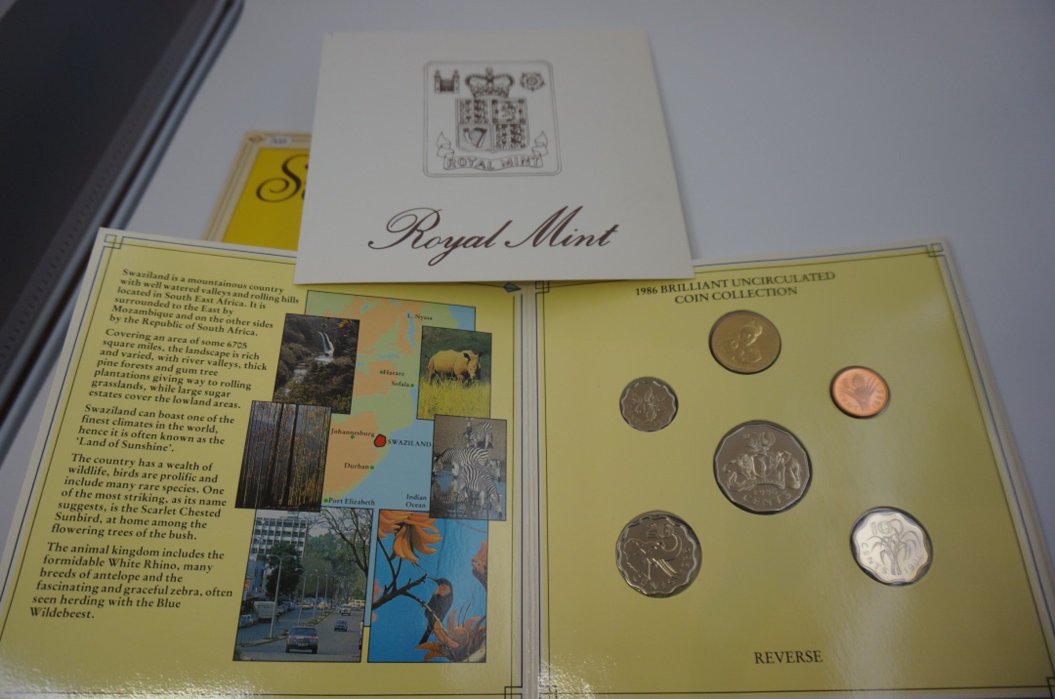 乐游外币首个限时专场—各国精装套币 1986斯威士兰6枚精装套币