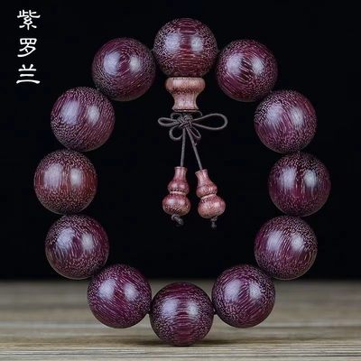 巴西紫罗兰手串20mm佛珠手链高密老料紫苏木文玩手串 - 巴西紫罗兰手串20mm佛珠手链高密老料紫苏木文玩手串