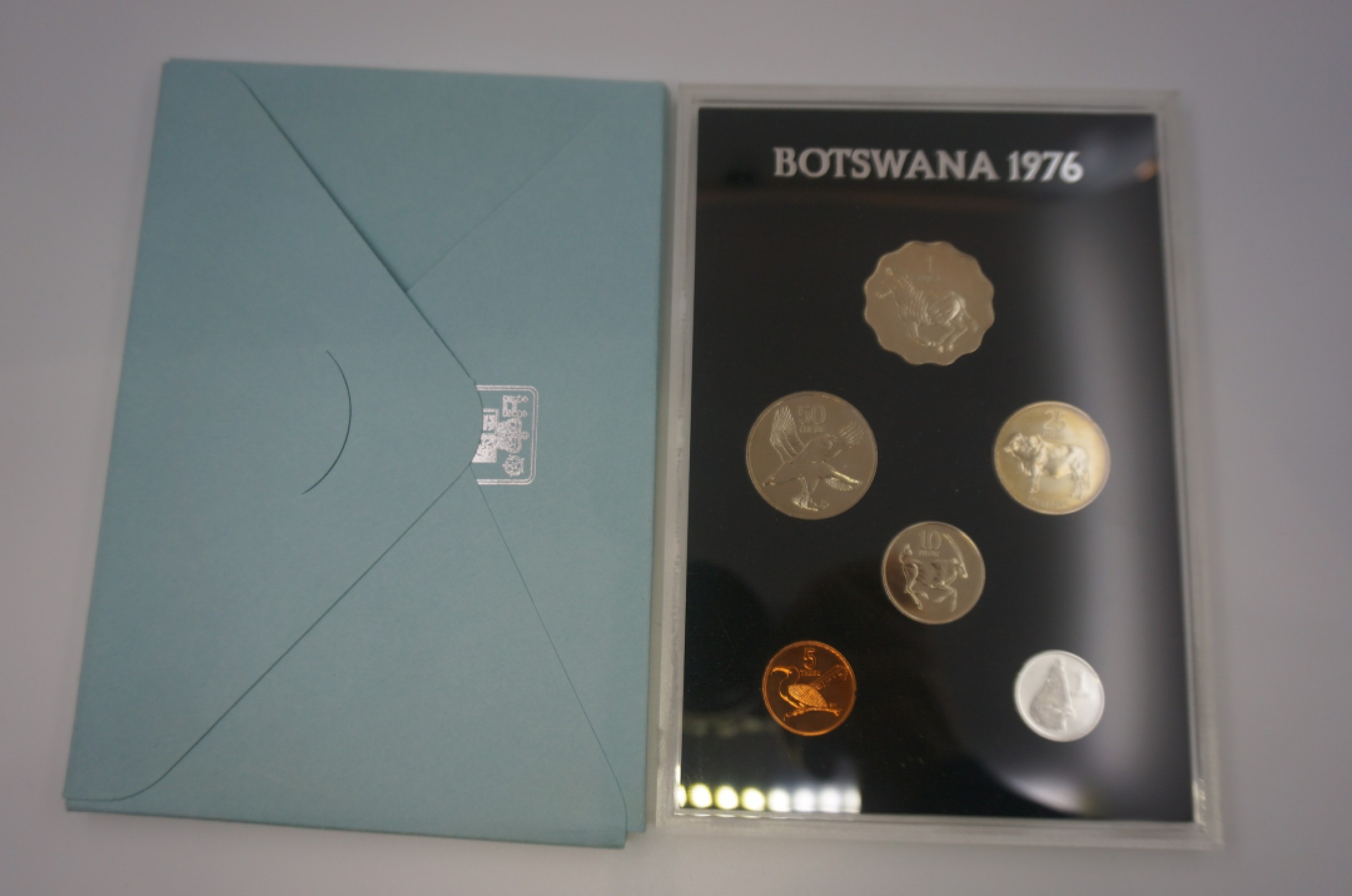 乐游外币首个限时专场—各国精装套币 1976博茨瓦纳6枚精制套币