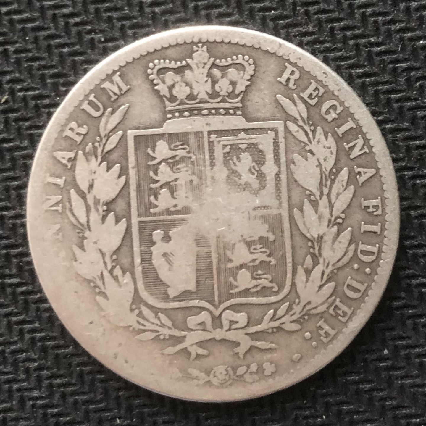 【保诚微拍】【自动拍卖、全场包邮】第19期 $ 硬币专场 $ 英国 维多利亚女王 1876年 青年头像 少女头像 半克朗 银币 （14克 0.925银）