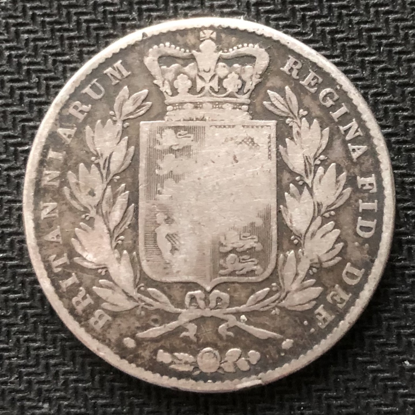 【保诚微拍】【自动拍卖、全场包邮】第19期 $ 硬币专场 $ 英国 维多利亚女王 1844年 克朗 大银币 （28克，92.5%银）早期克朗高银银币！！！发行量少！！！难得找到