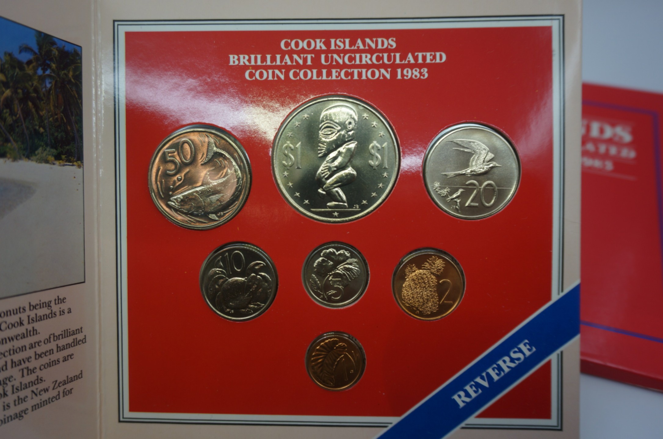 乐游外币首个限时专场—各国精装套币 1983库克群岛7枚精装套币